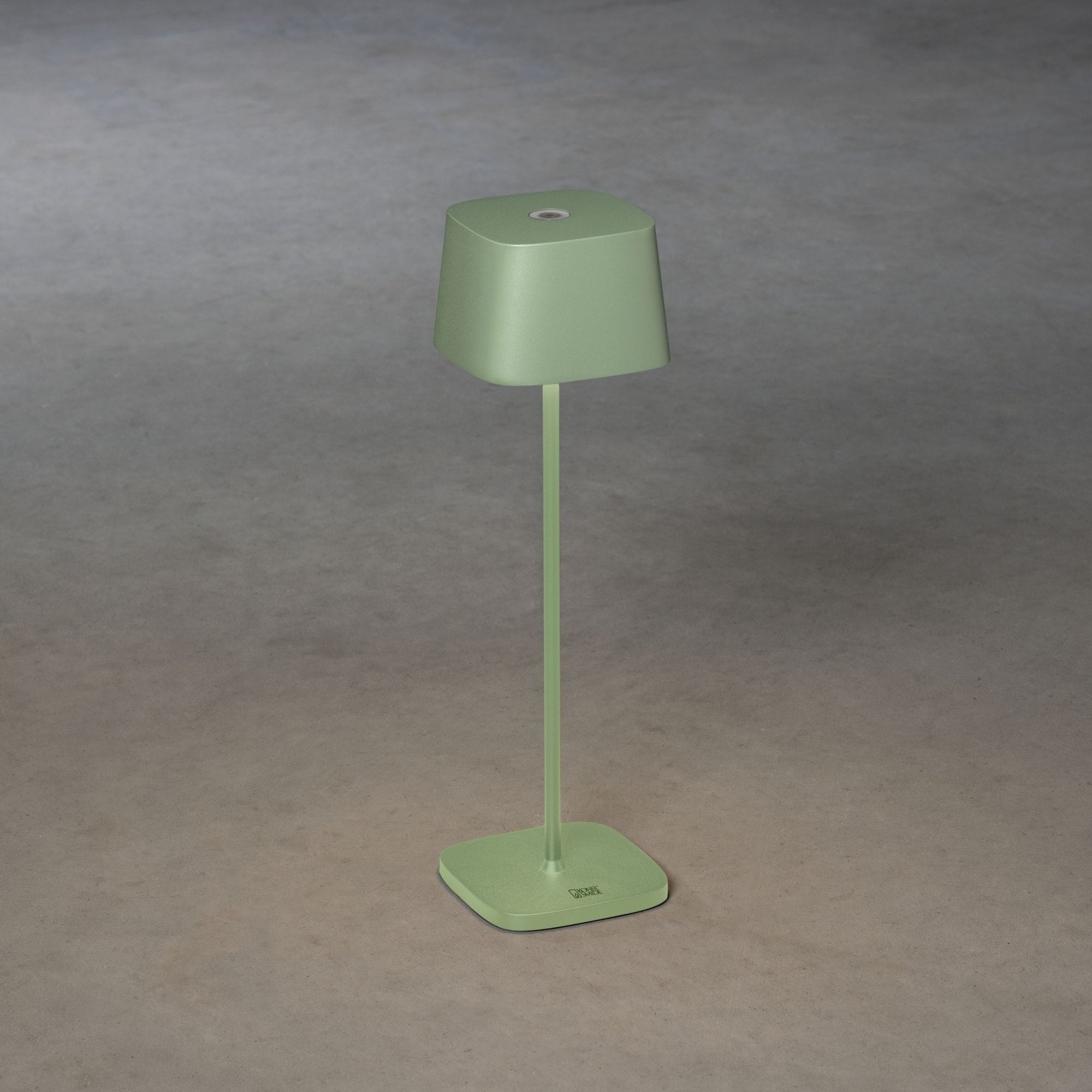 Konstsmide Capri LED Table Lamp with USB - Matt Green Grey