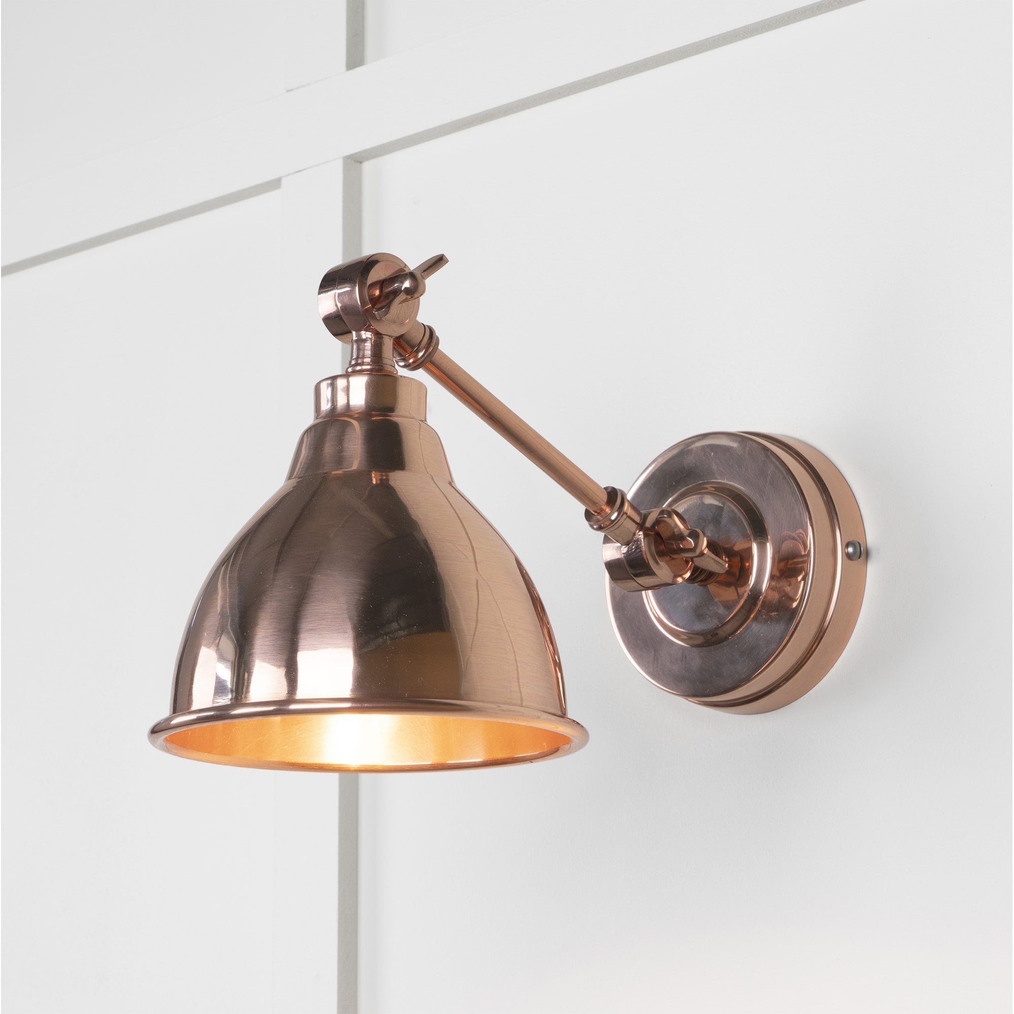 From The Anvil Smooth Copper Brindley Wall Light