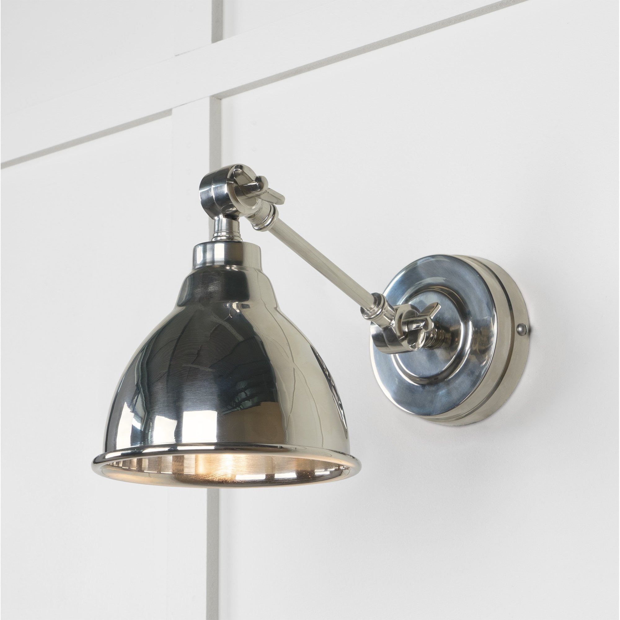 From The Anvil Smooth Nickel Brindley Wall Light