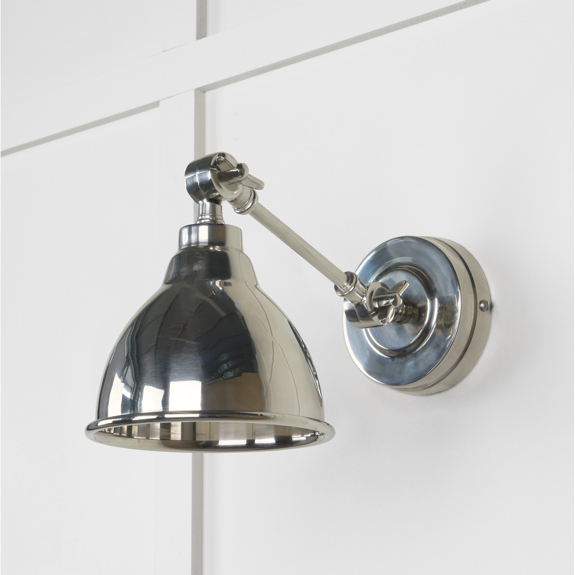 From The Anvil Smooth Nickel Brindley Wall Light