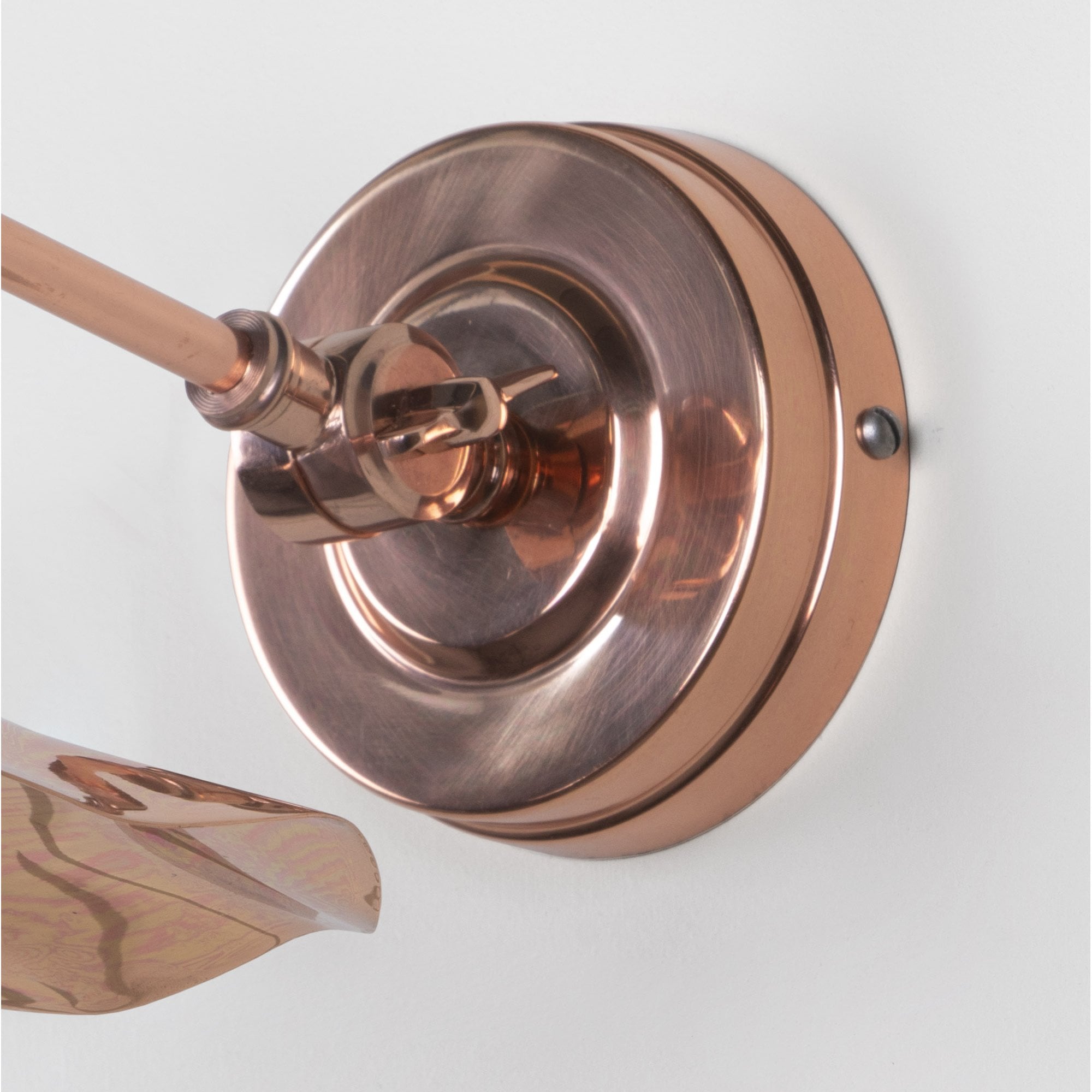 From The Anvil Smooth Copper Flora Wall Light