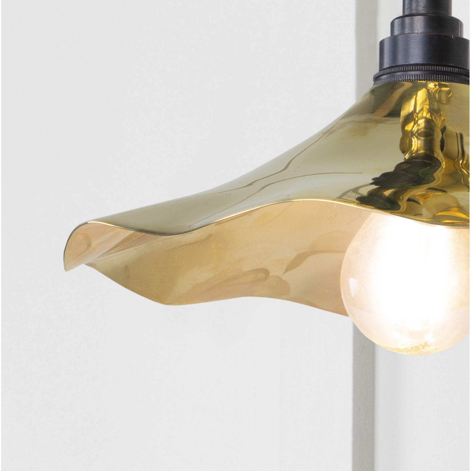 From The Anvil Smooth Brass Flora Wall Light
