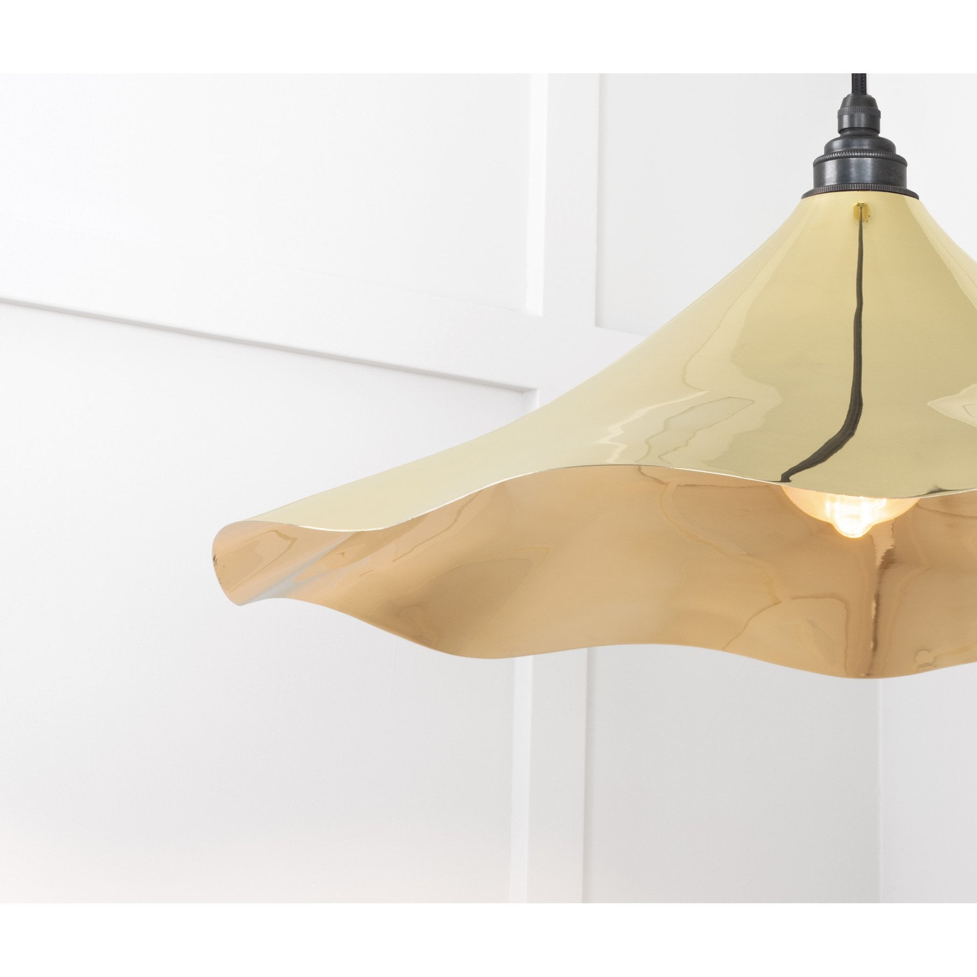 From The Anvil Smooth Brass Flora Pendant