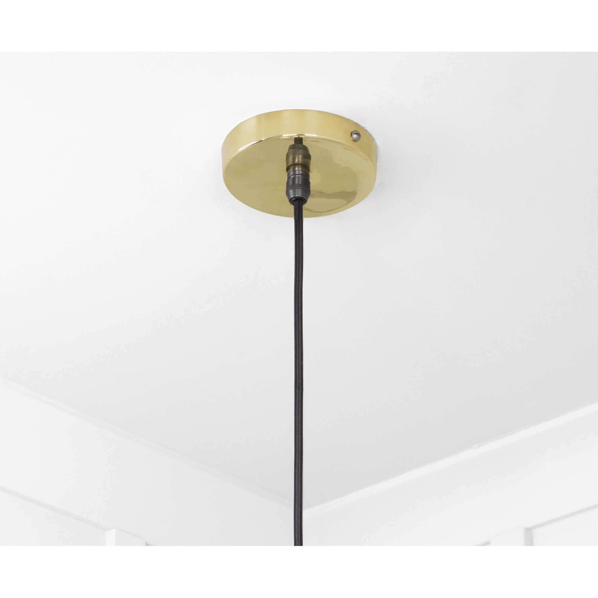 From The Anvil Smooth Brass Flora Pendant