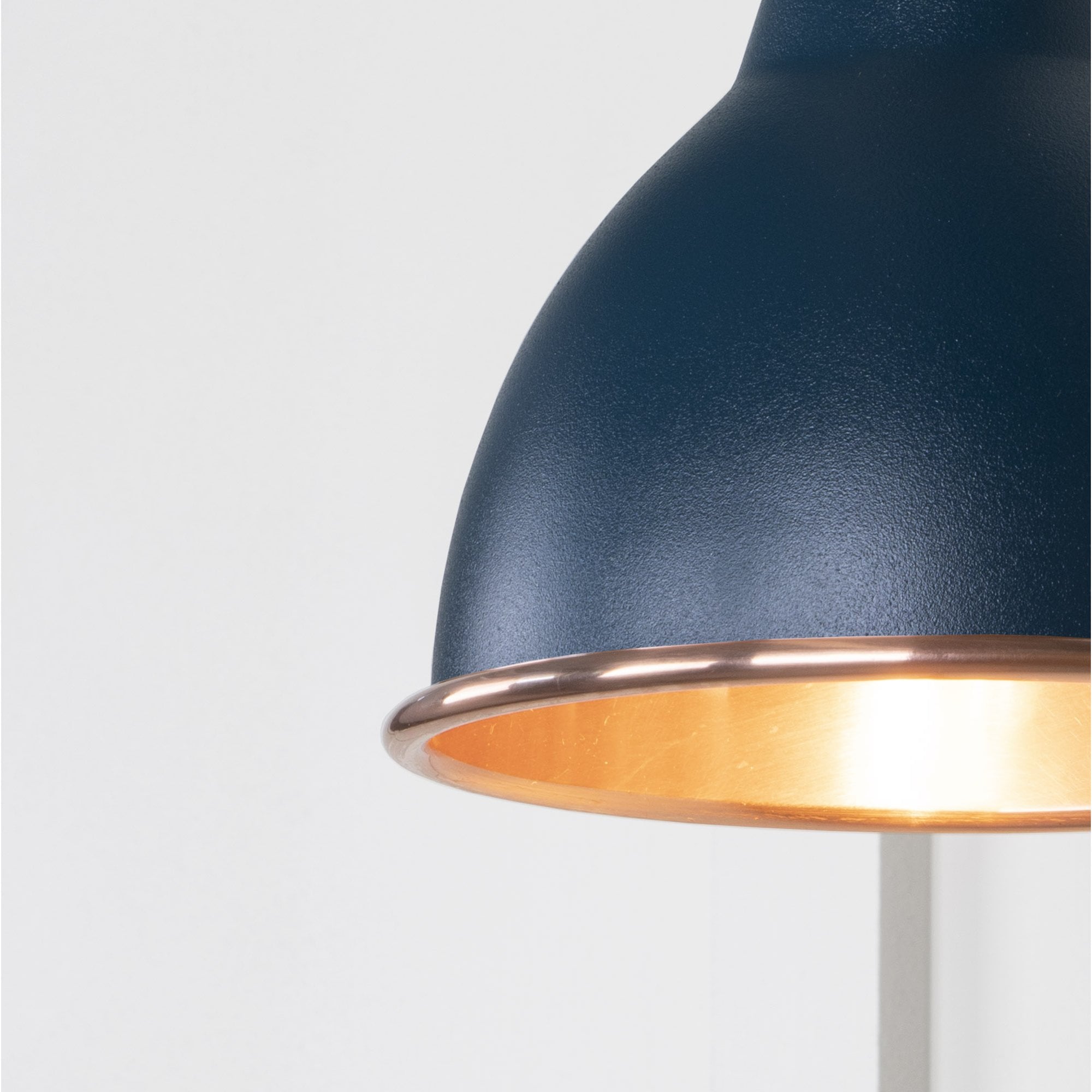 From The Anvil Smooth Copper Brindley Wall Light - Dusk (Dark Blue/Grey)