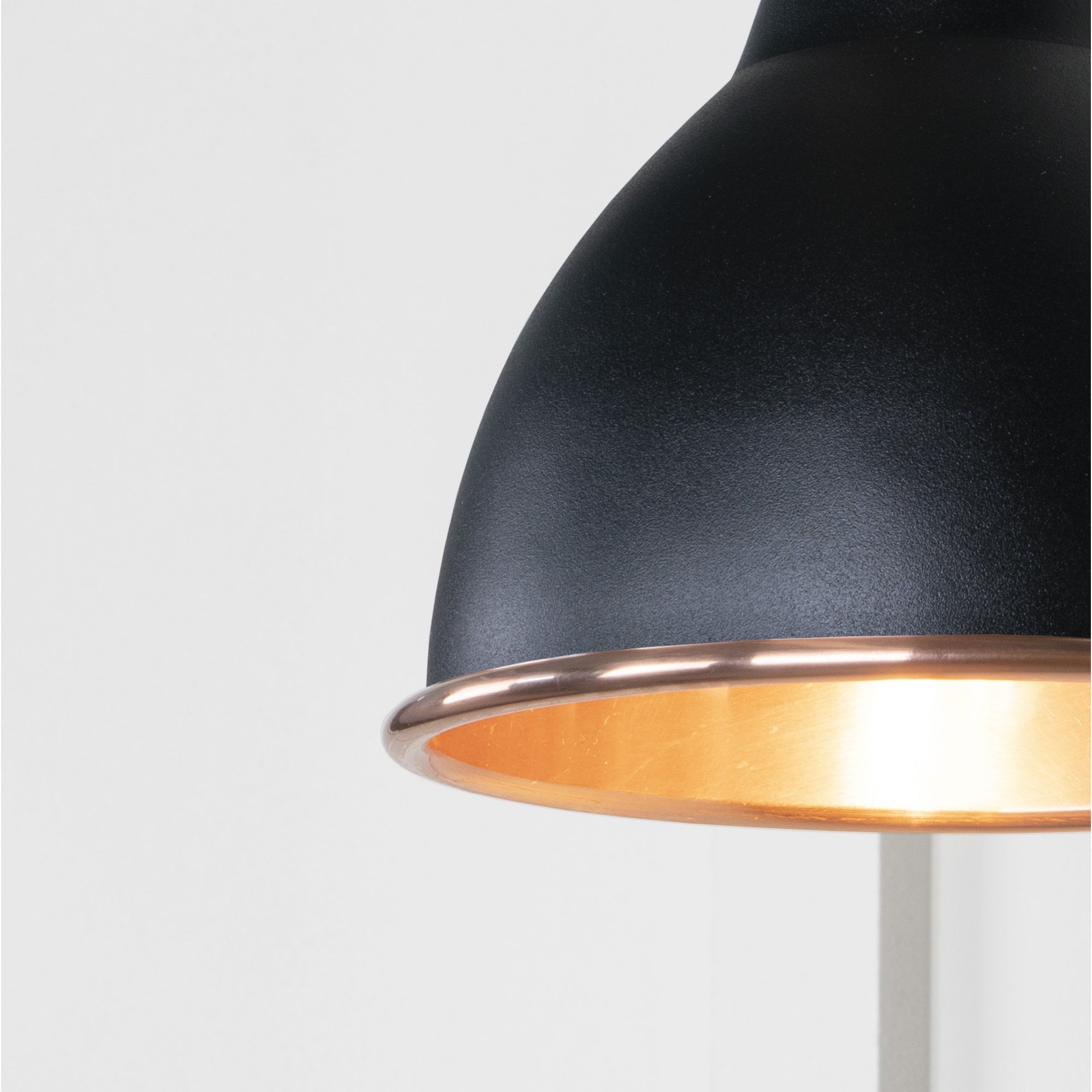 From The Anvil Smooth Copper Brindley Wall Light - Elan Black