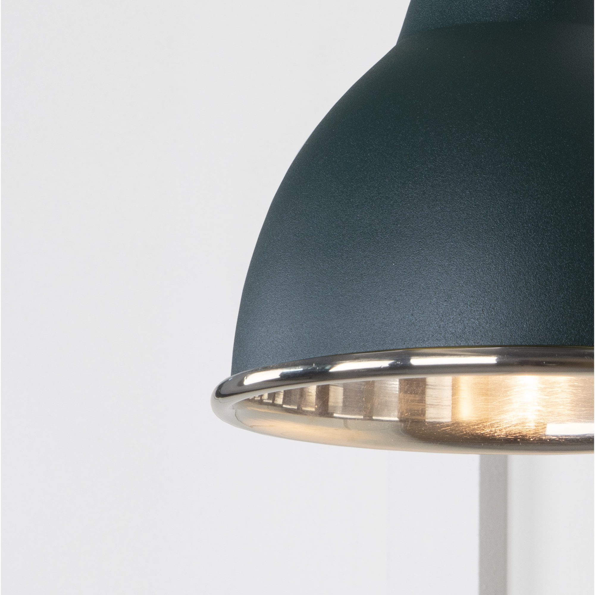 From The Anvil Smooth Nickel Brindley Wall Light - Dingle (Rich Green)