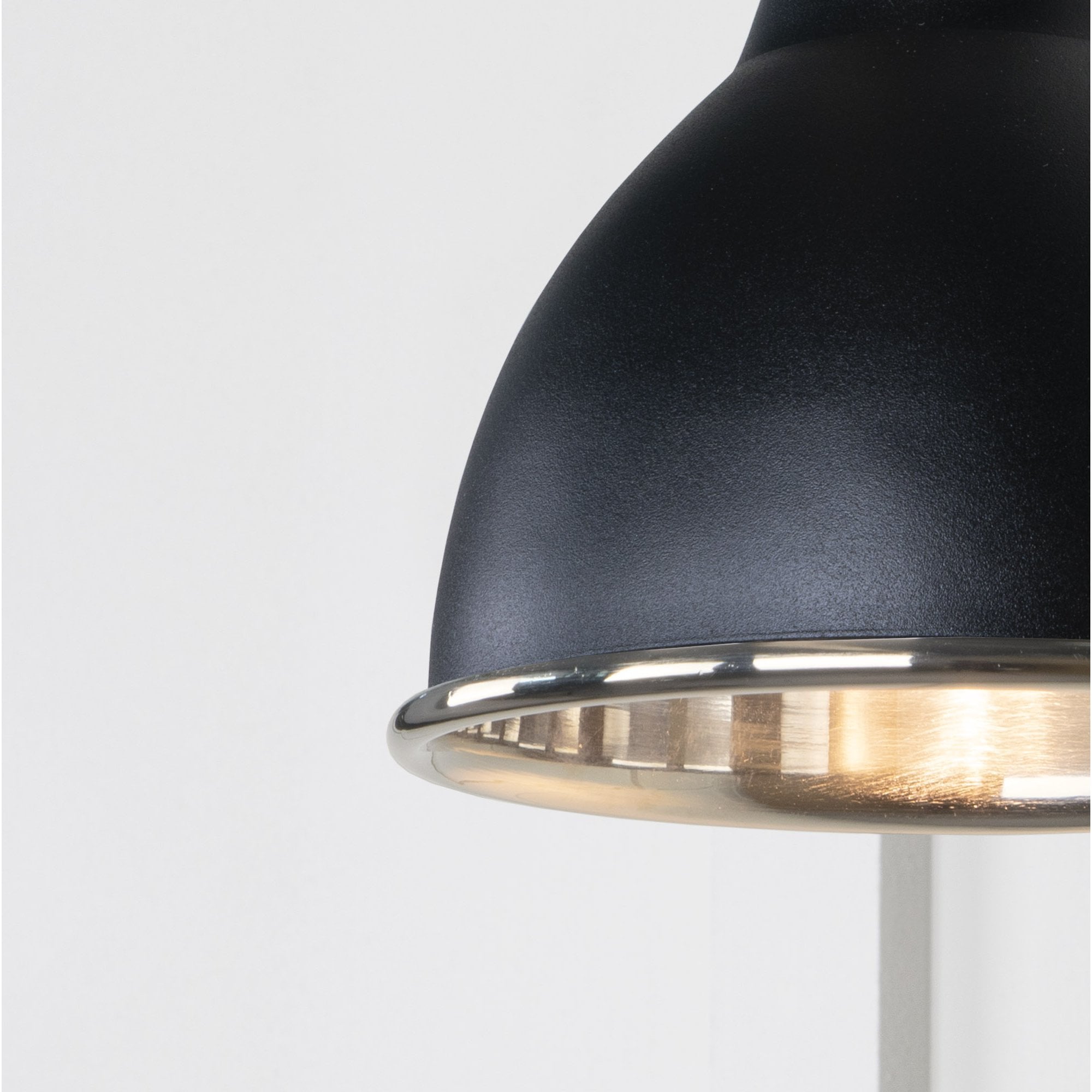 From The Anvil Smooth Nickel Brindley Wall Light - Elan Black