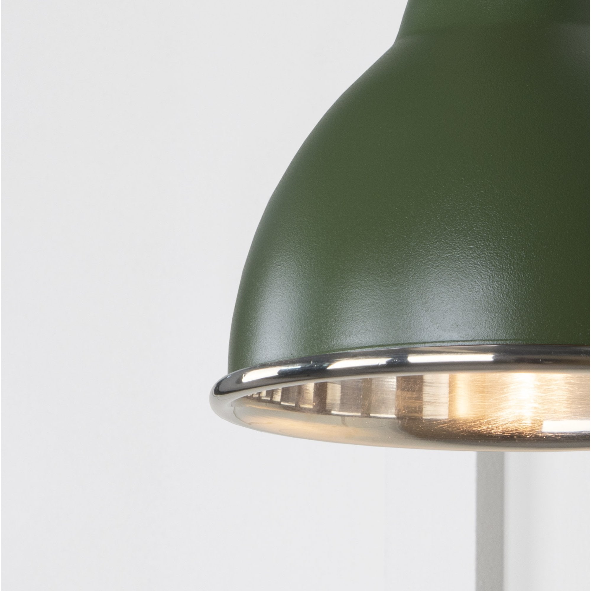 From The Anvil Smooth Nickel Brindley Wall Light - Heath (Earthy Green)