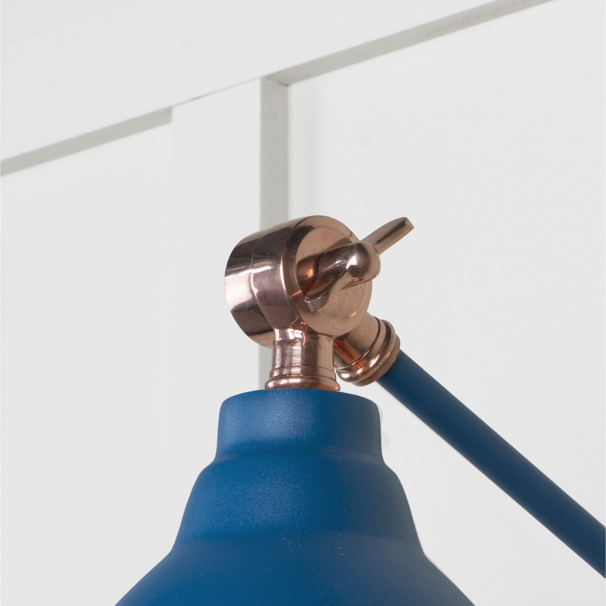 From The Anvil Hammered Copper Brindley Wall Light - Upstream (Blue)