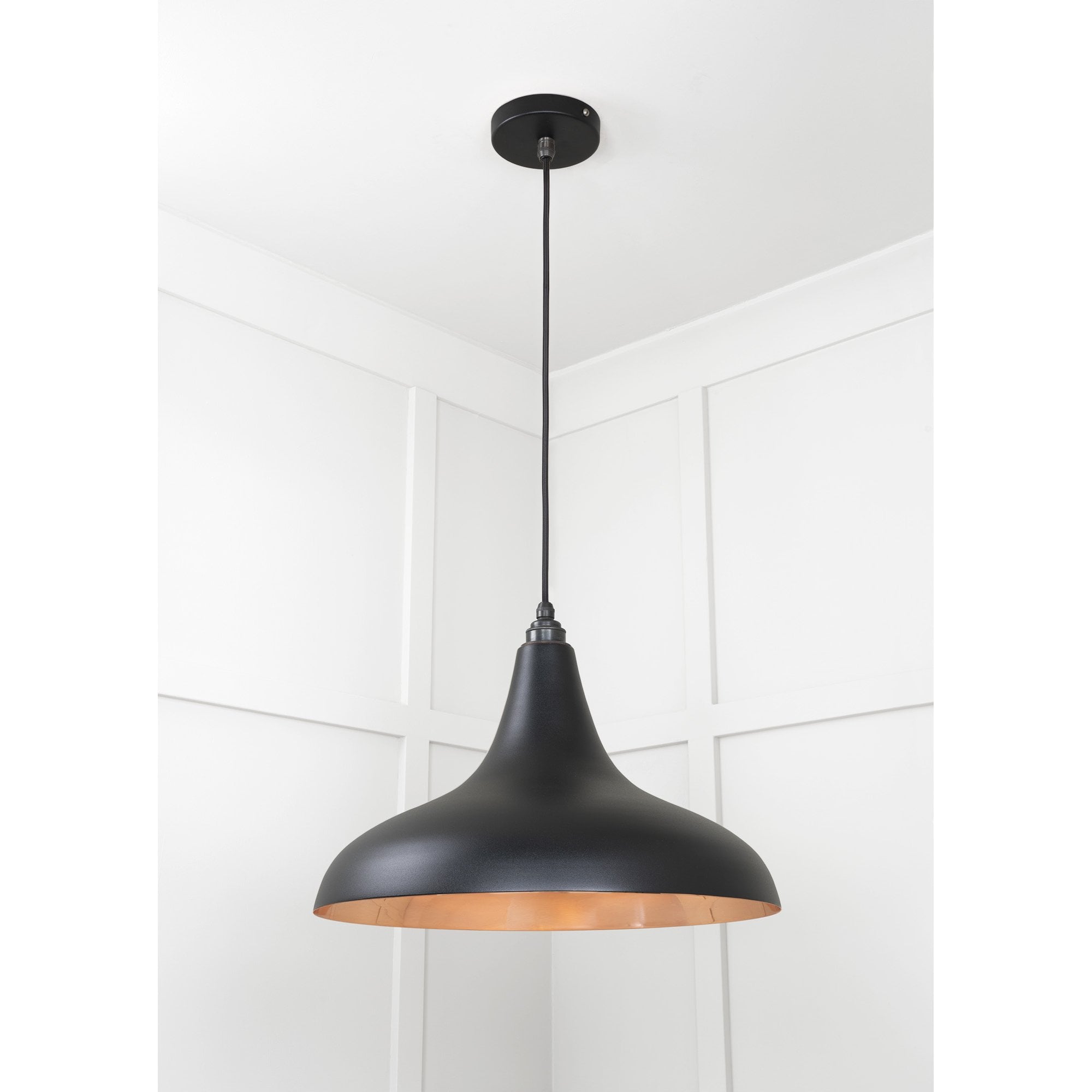 From The Anvil Smooth Copper Frankley Pendant - Elan Black