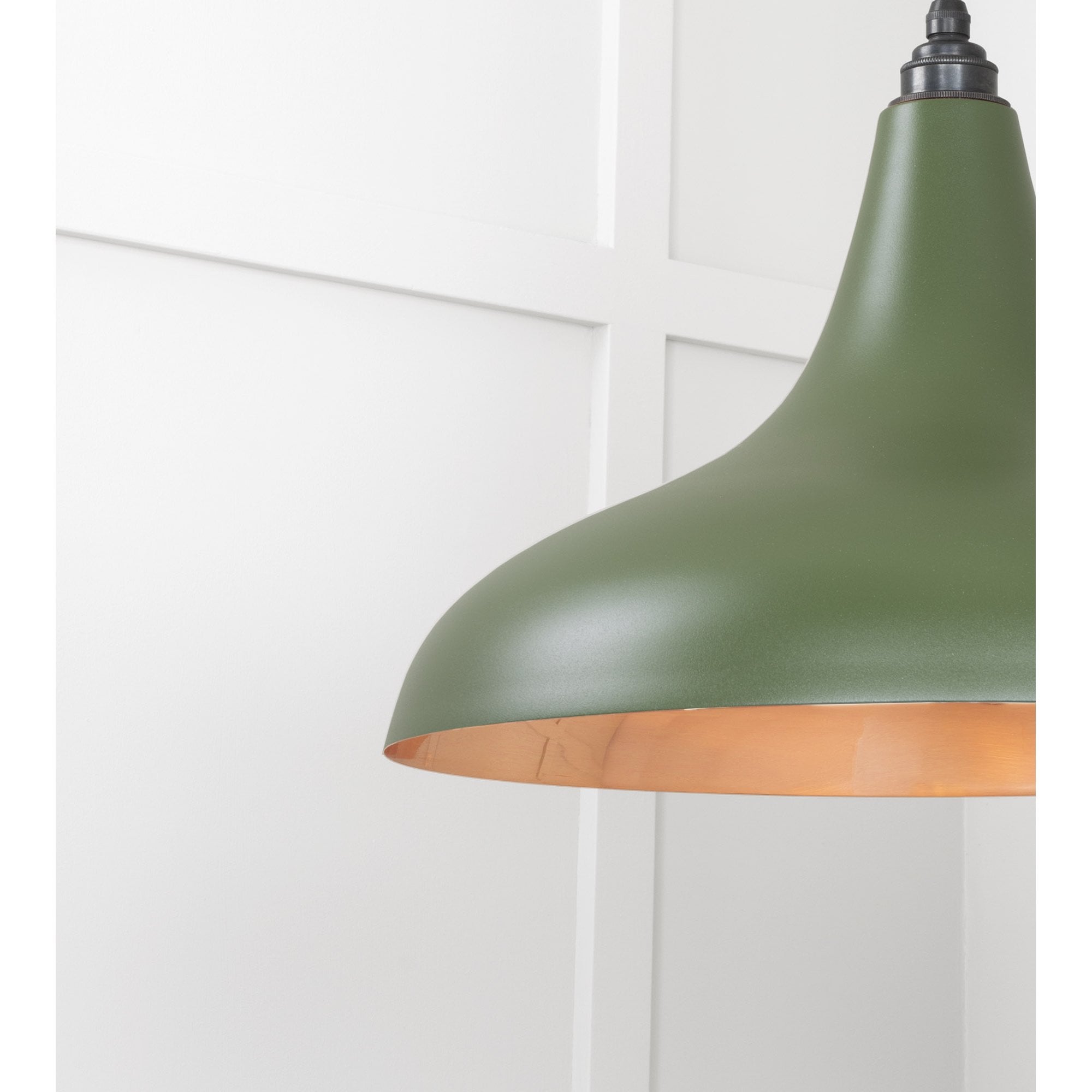 From The Anvil Smooth Copper Frankley Pendant - Heath (Earthy Green)