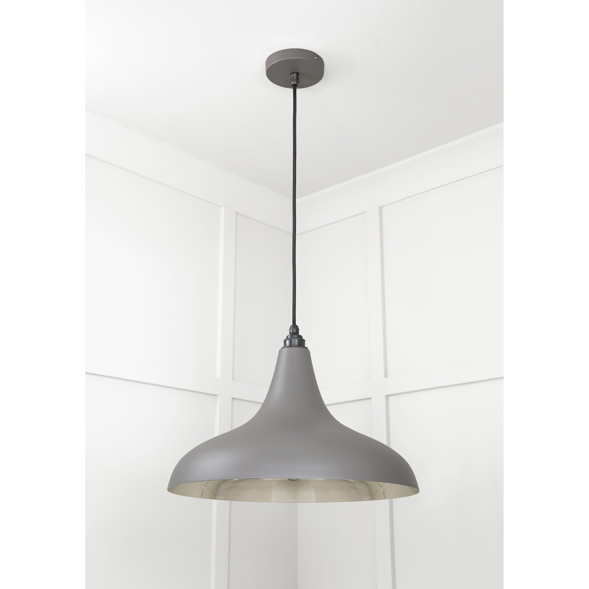 From The Anvil Smooth Nickel Frankley Pendant - Bluff (Warm Grey)
