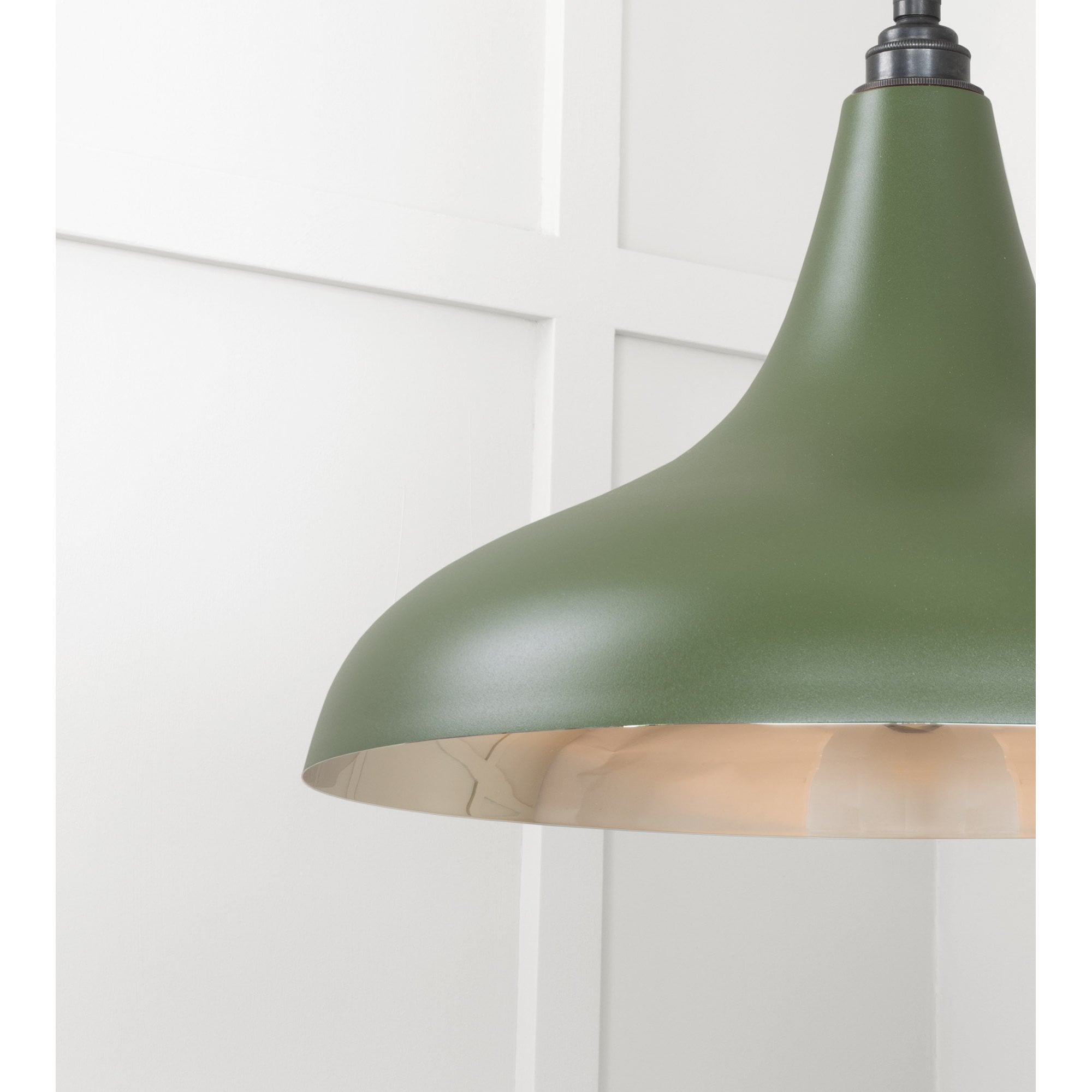 From The Anvil Smooth Nickel Frankley Pendant - Heath (Earthy Green)