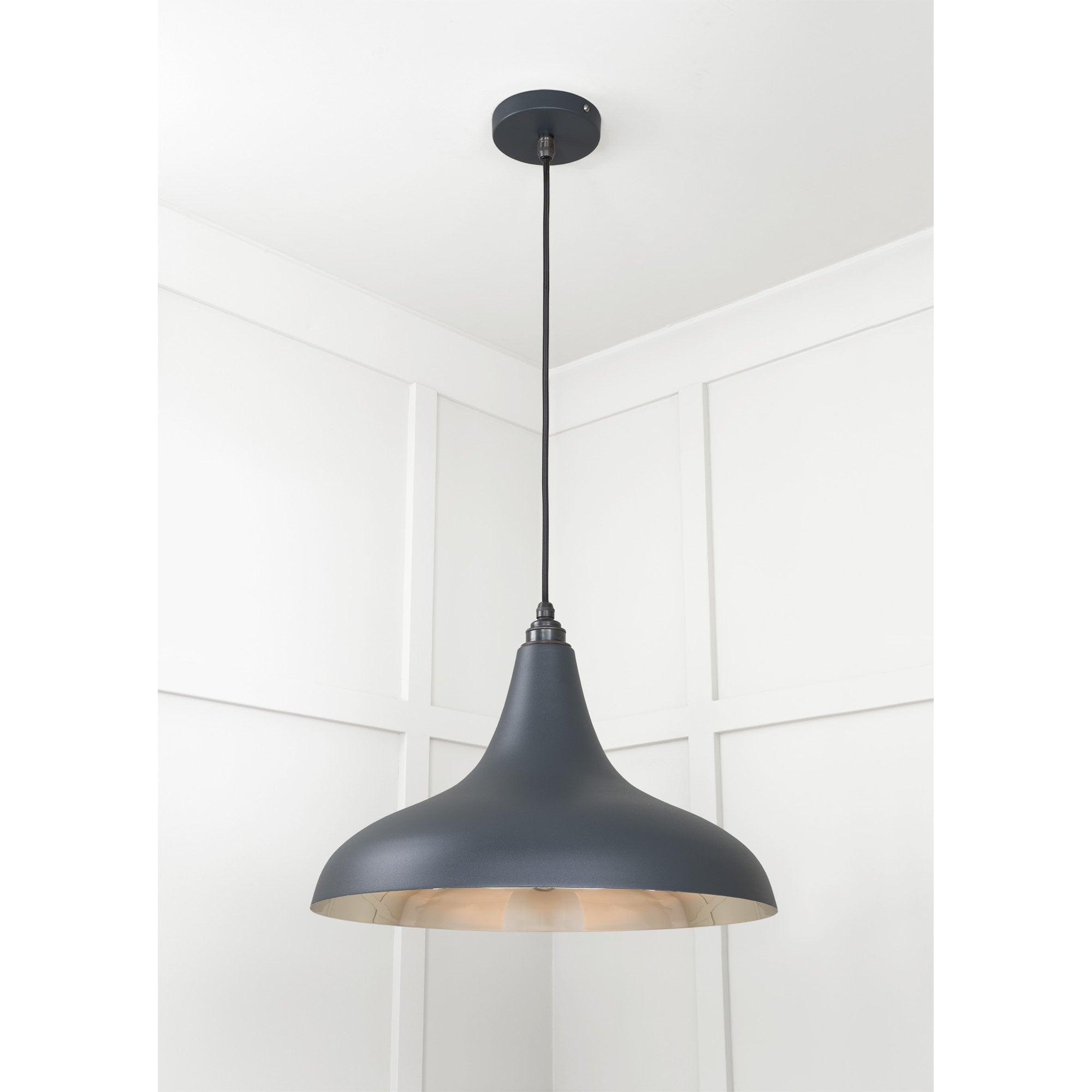 From The Anvil Smooth Nickel Frankley Pendant - Soot (Dark Grey)