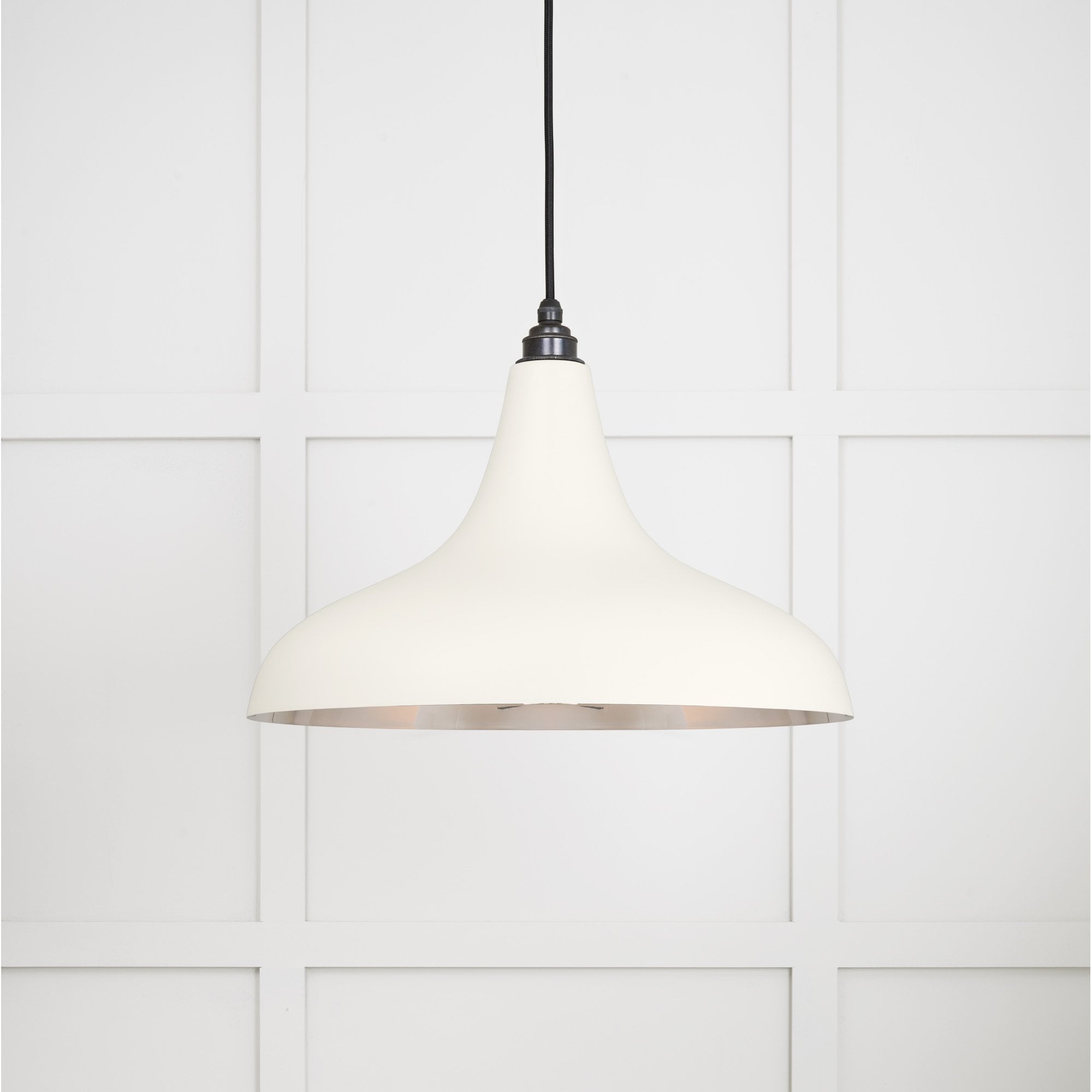 From The Anvil Smooth Nickel Frankley Pendant - Teasel (Off White/Cream)