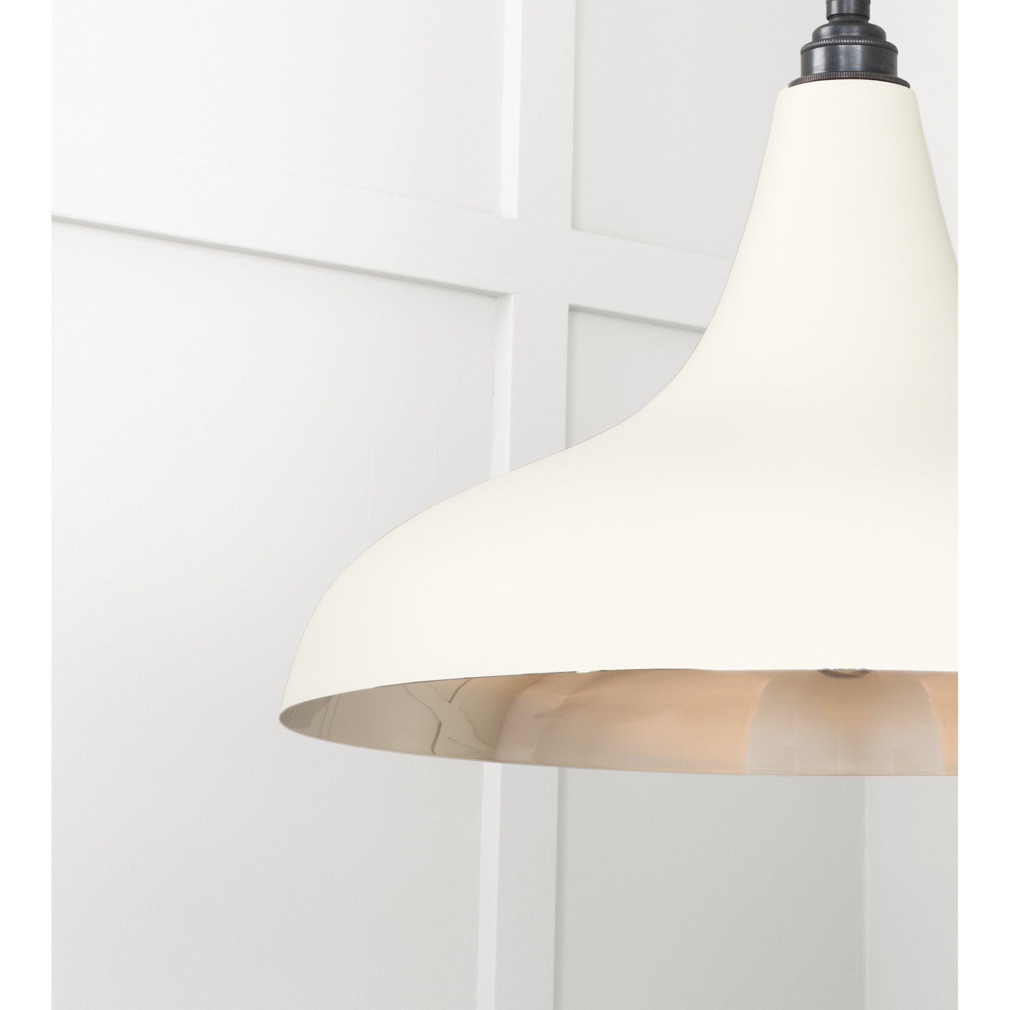 From The Anvil Smooth Nickel Frankley Pendant - Teasel (Off White/Cream)
