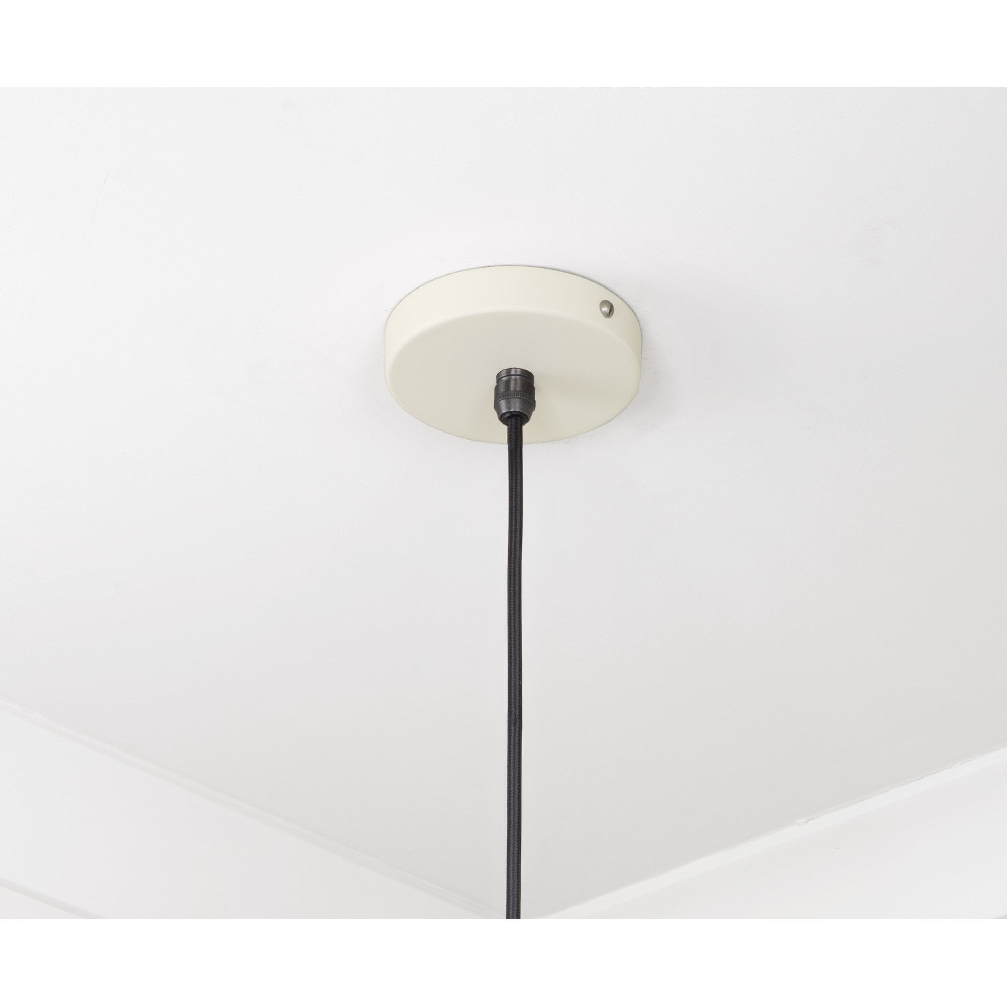 From The Anvil Smooth Nickel Frankley Pendant - Teasel (Off White/Cream)