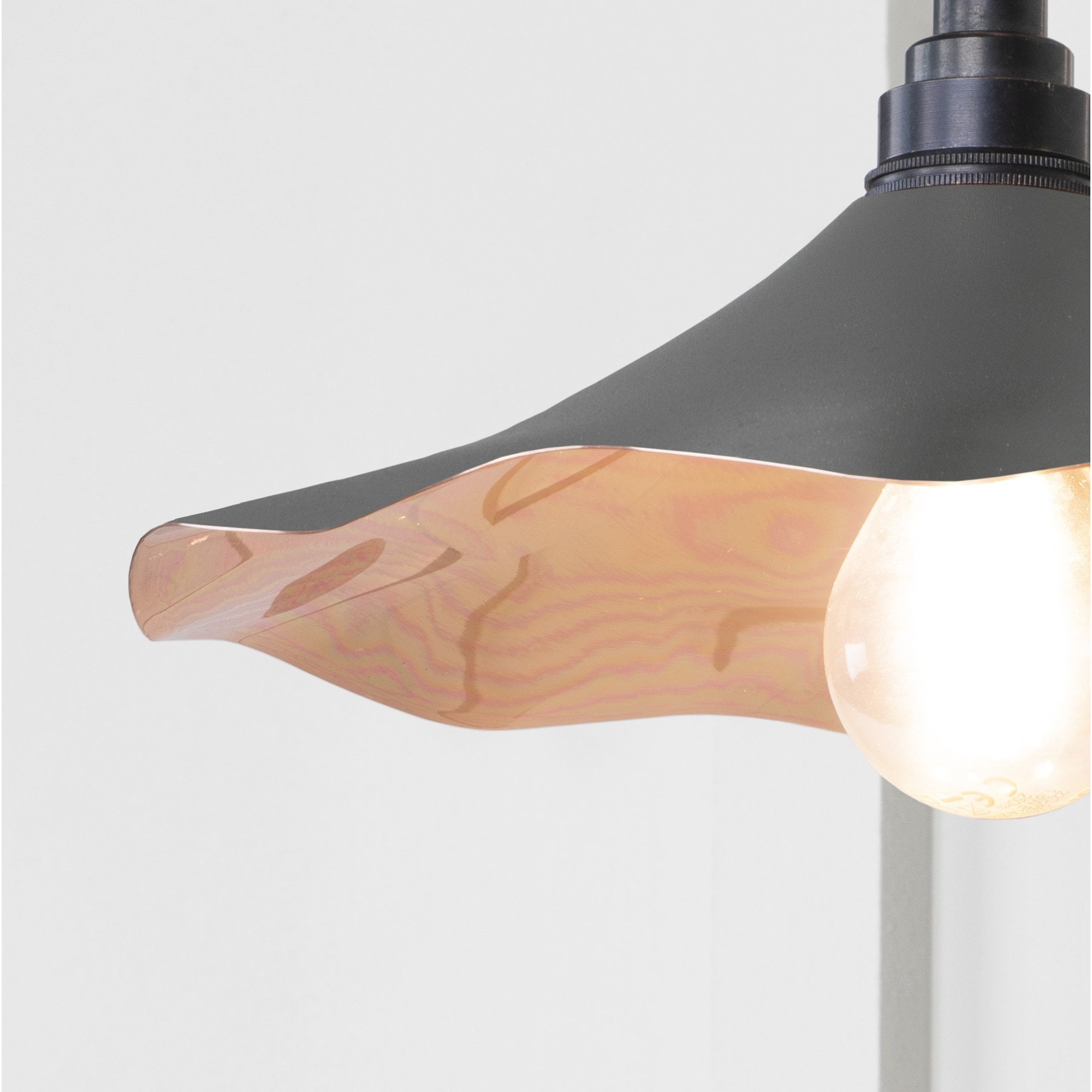 From The Anvil Smooth Copper Flora Wall Light - Bluff (Warm Grey)