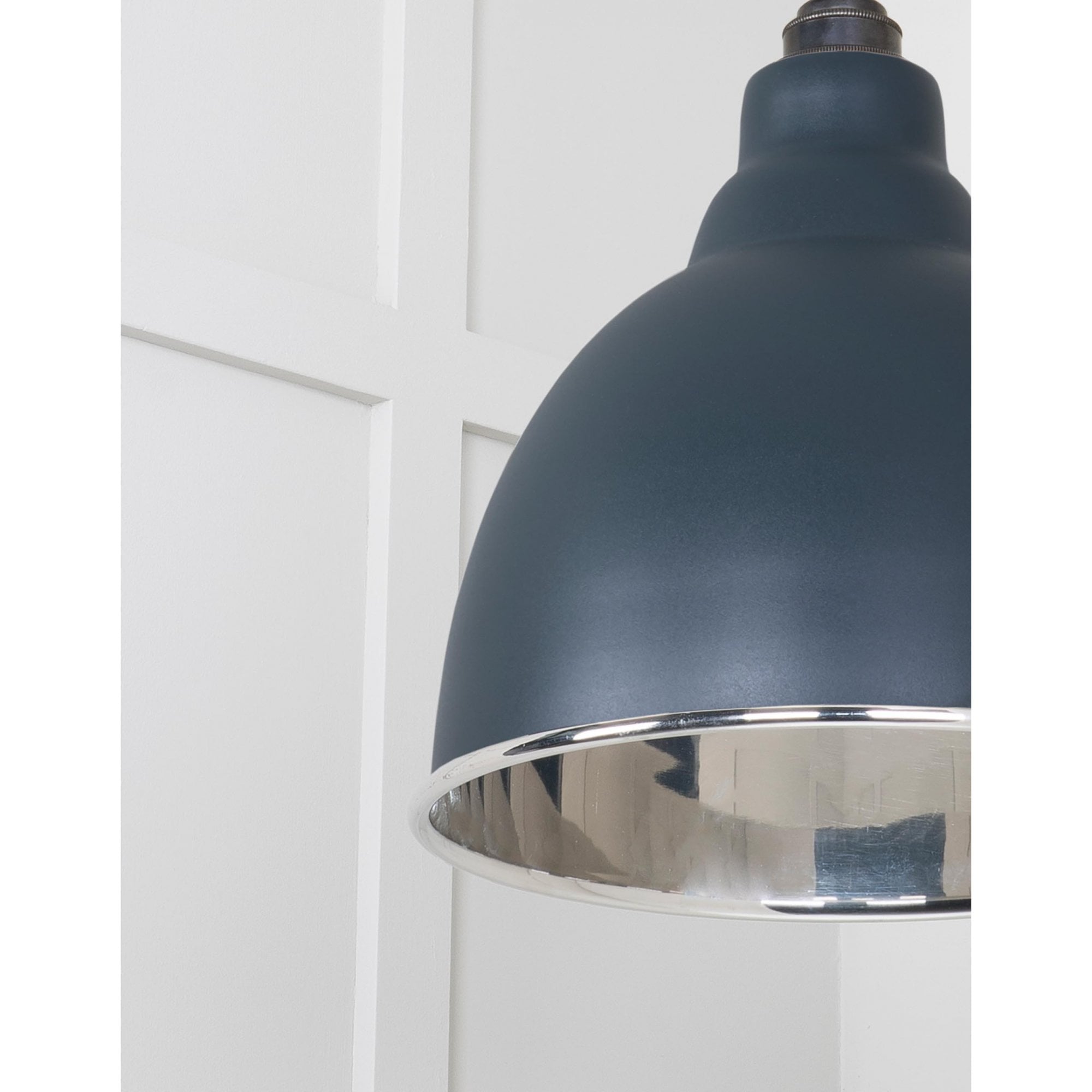 From The Anvil Smooth Nickel Brindley Cluster Pendant - Soot (Dark Grey)