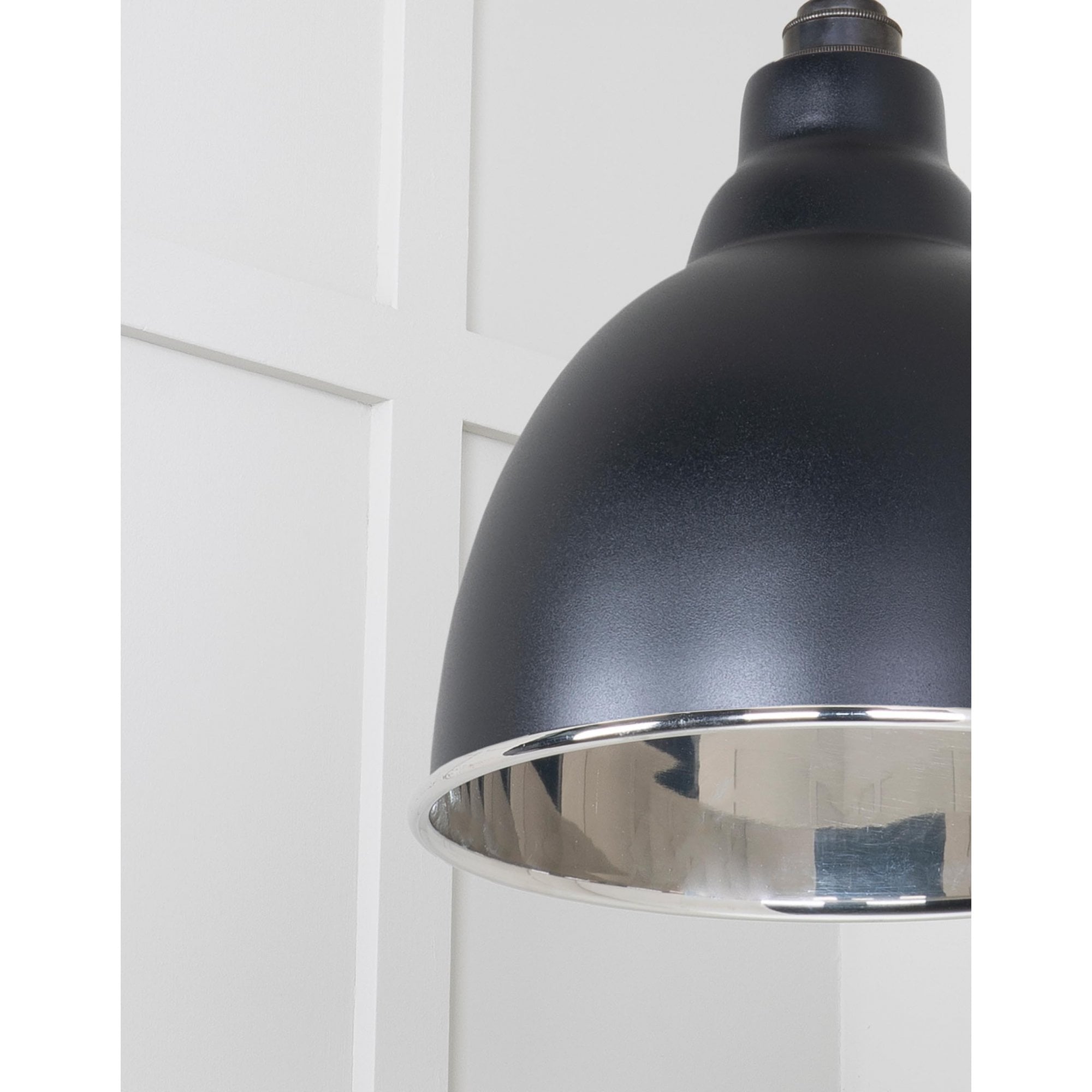 From The Anvil Smooth Nickel Brindley Cluster Pendant - Elan Black