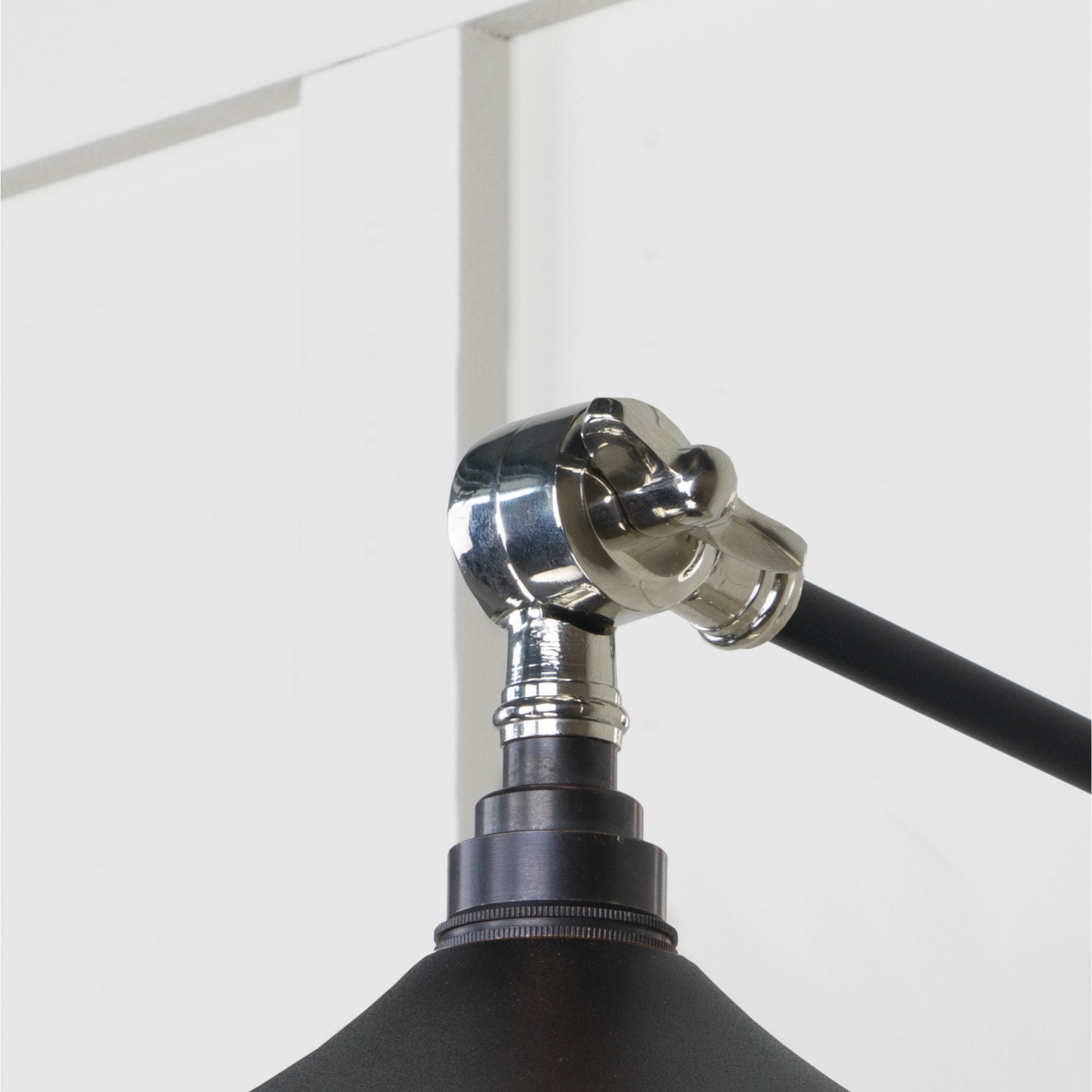 From The Anvil Smooth Nickel Flora Wall Light - Elan Black