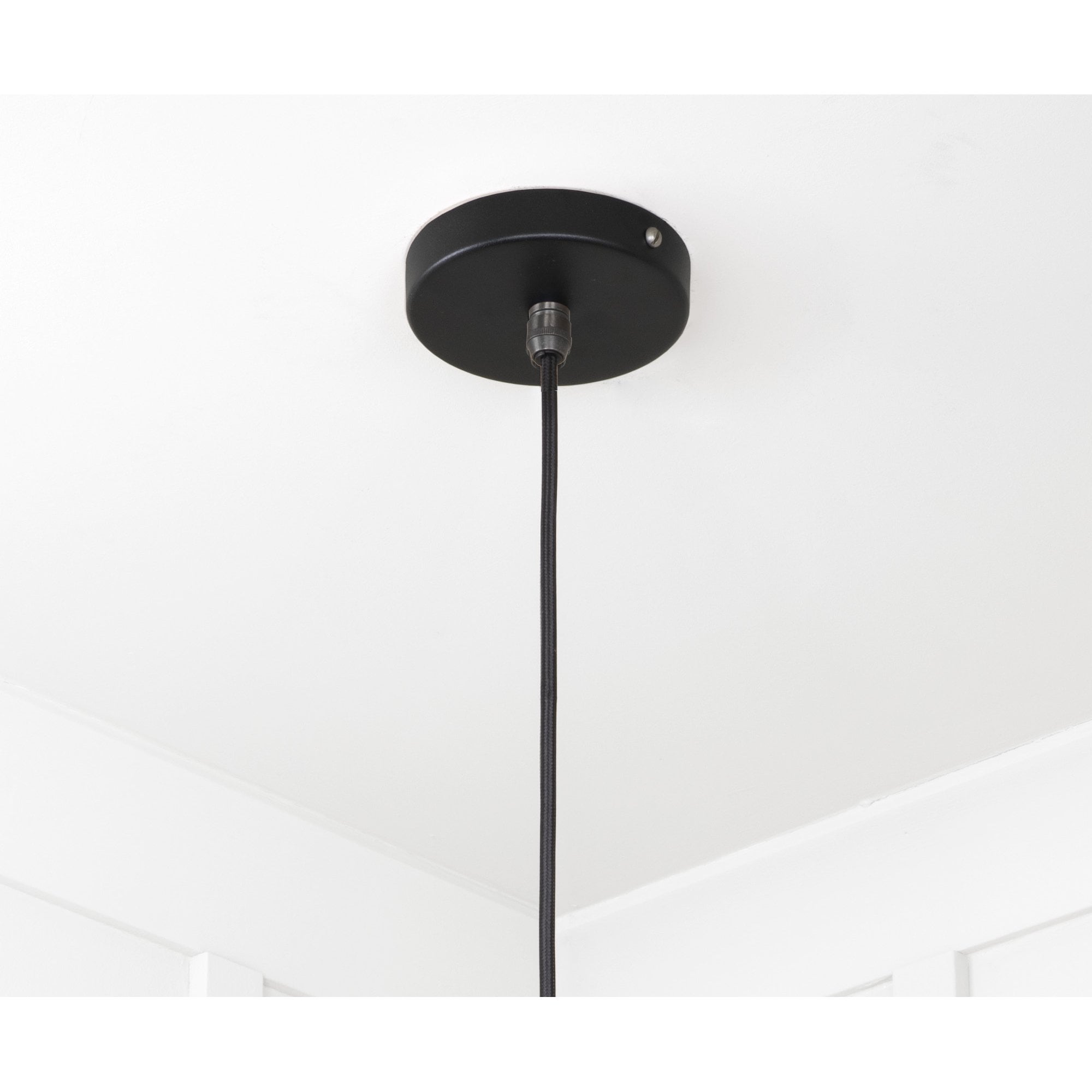 From The Anvil Smooth Nickel Flora Pendant - Elan Black