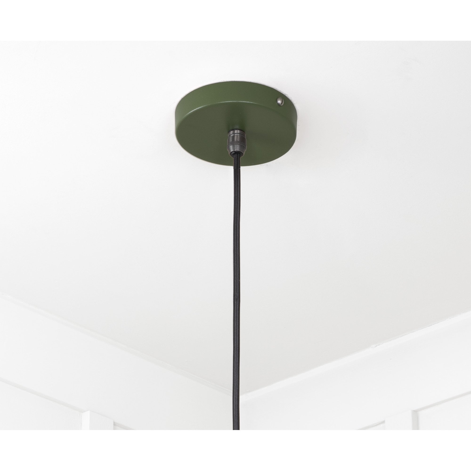 From The Anvil Smooth Nickel Flora Pendant - Heath (Earthy Green)