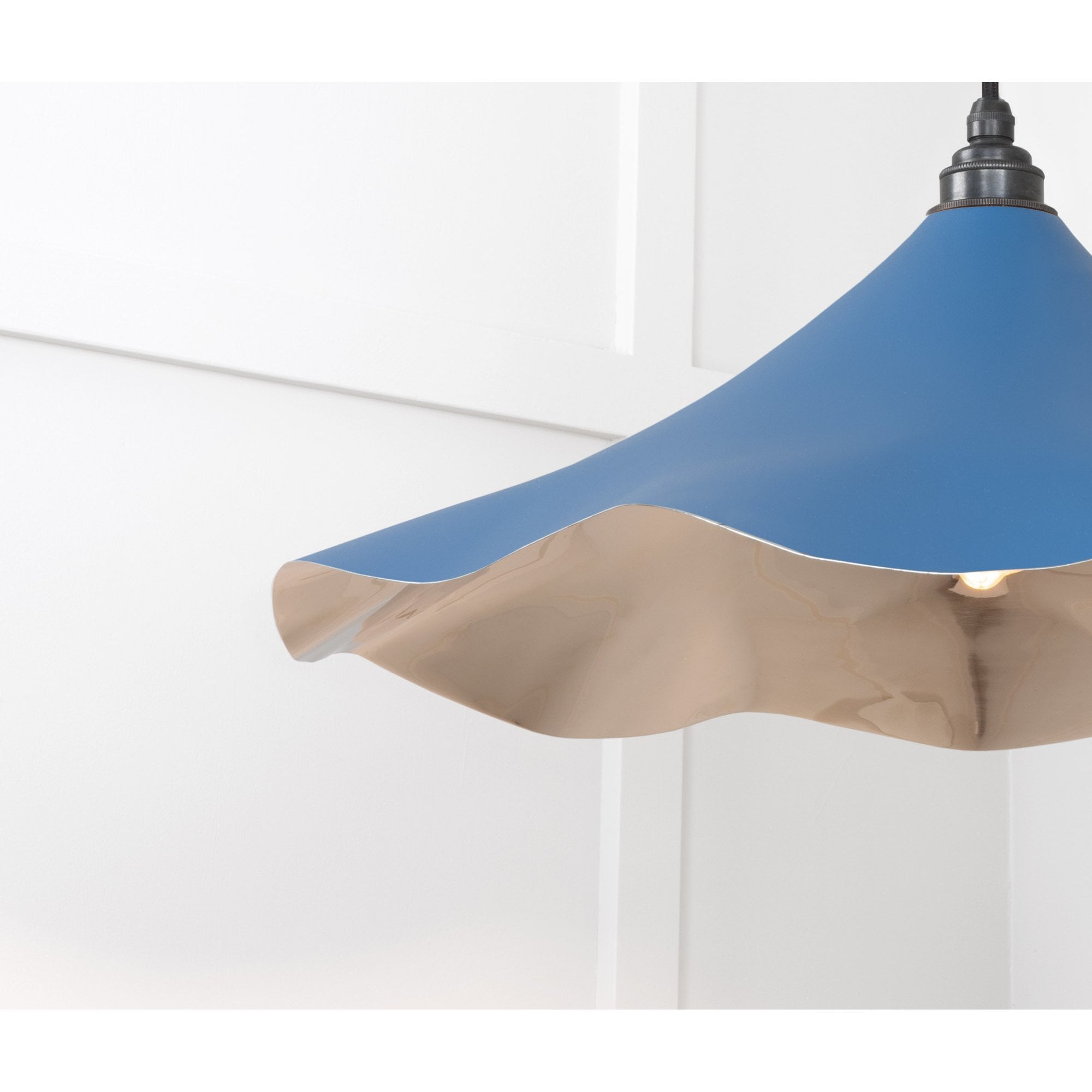 From The Anvil Smooth Nickel Flora Pendant - Upstream (Blue)