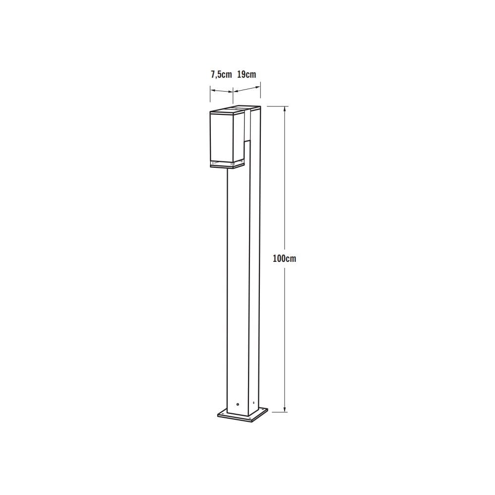 Konstsmide Pollux Short Pole Light - Matt White
