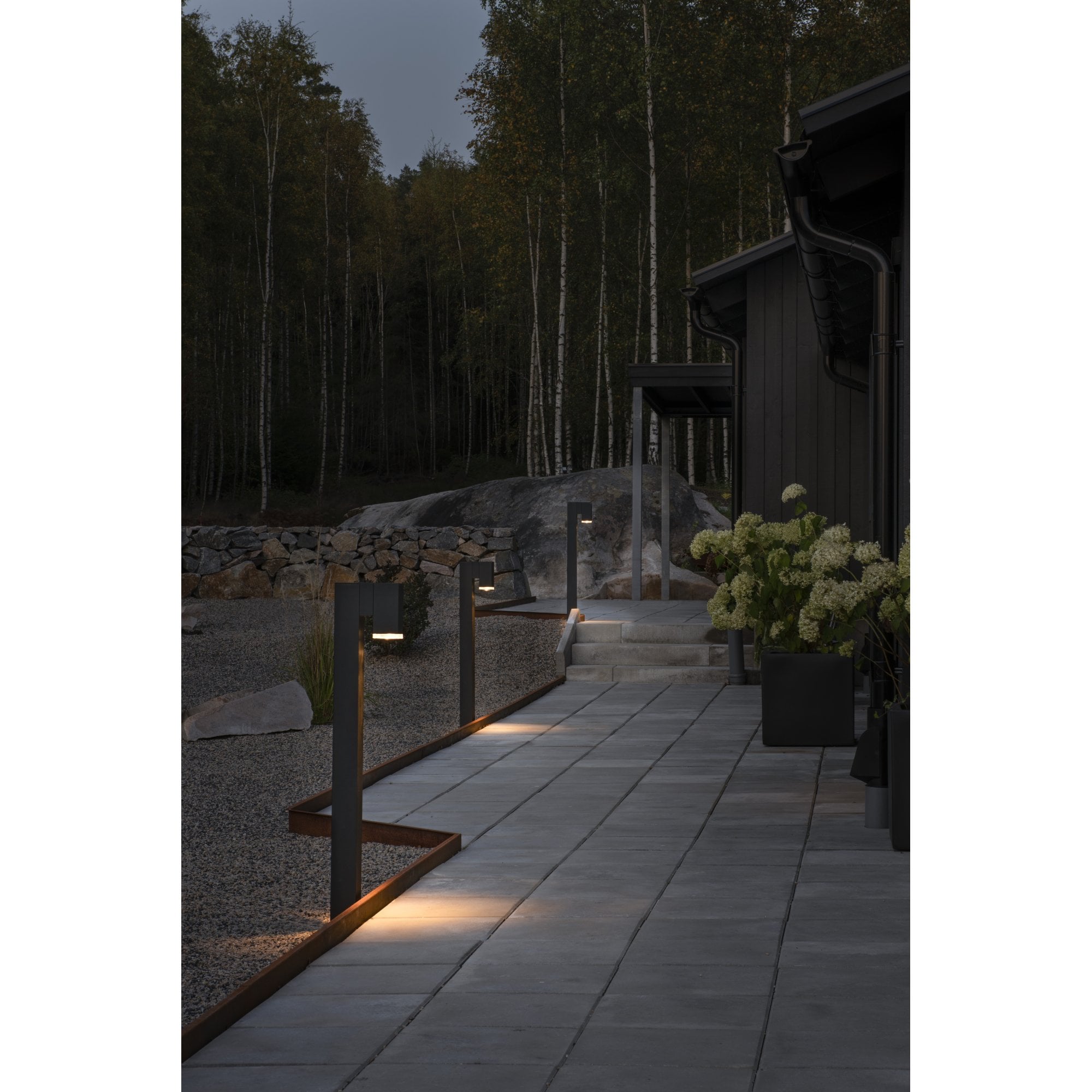 Konstsmide Pollux Short Pole Light - Matt Black