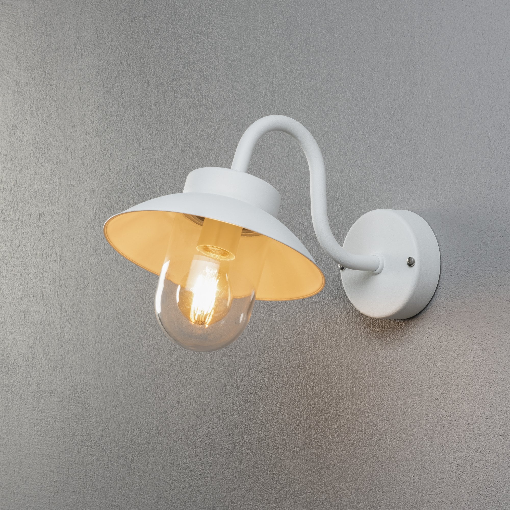 Konstsmide Vega Mini Wall Light - Matt White