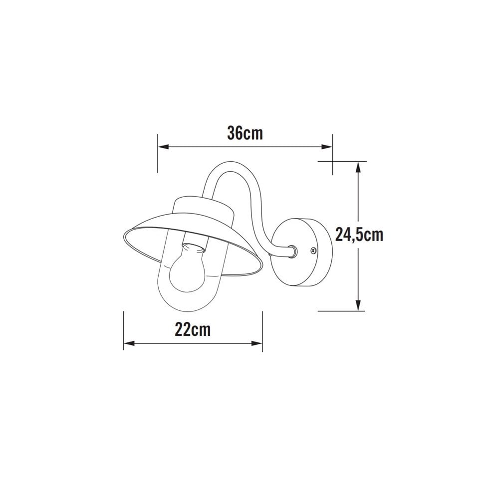 Konstsmide Vega Mini Wall Light - Matt White