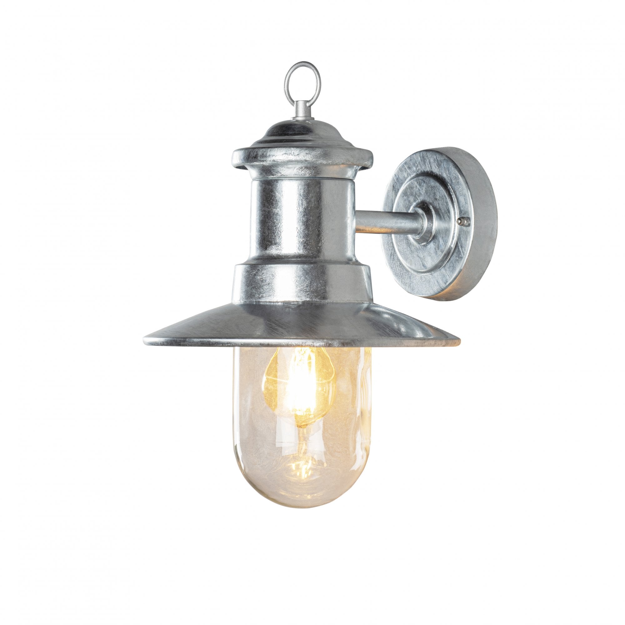 Konstsmide Napoli Wall Light - Galvanised