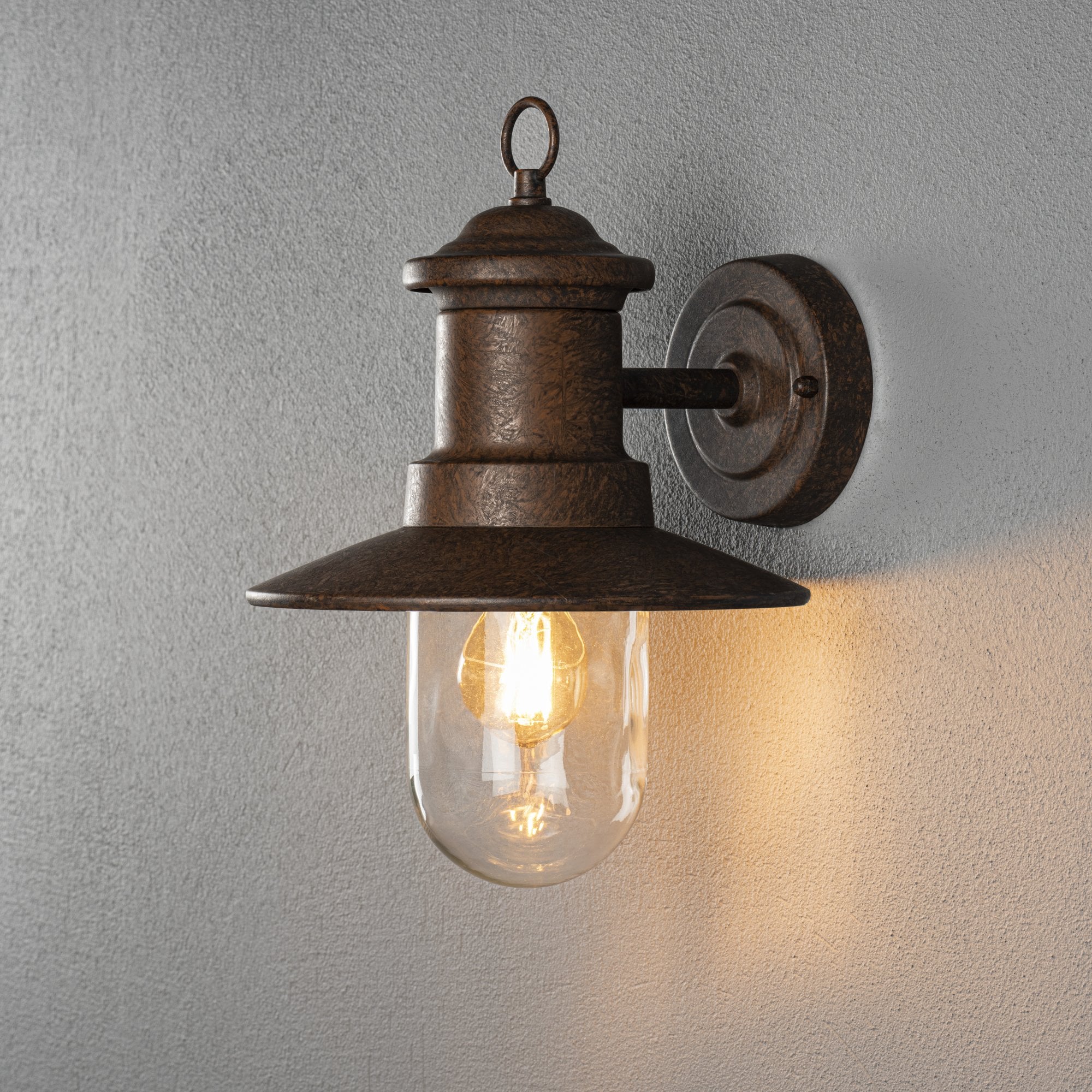 Konstsmide Napoli Wall Light - Rust