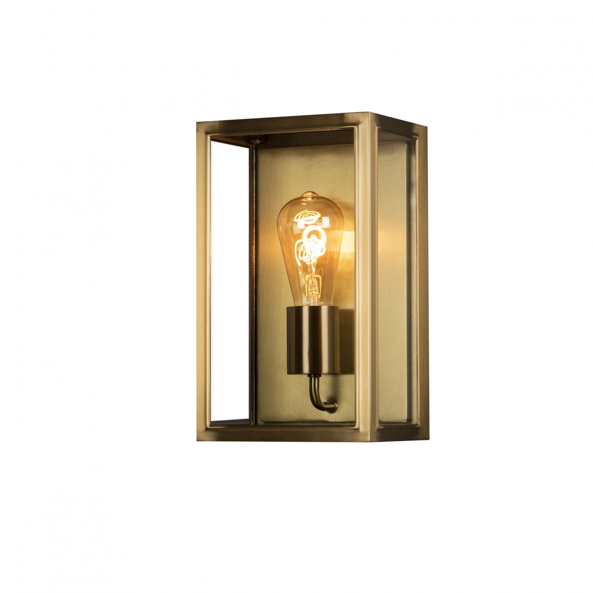 Konstsmide Carpi Medium Half Lantern - Brass