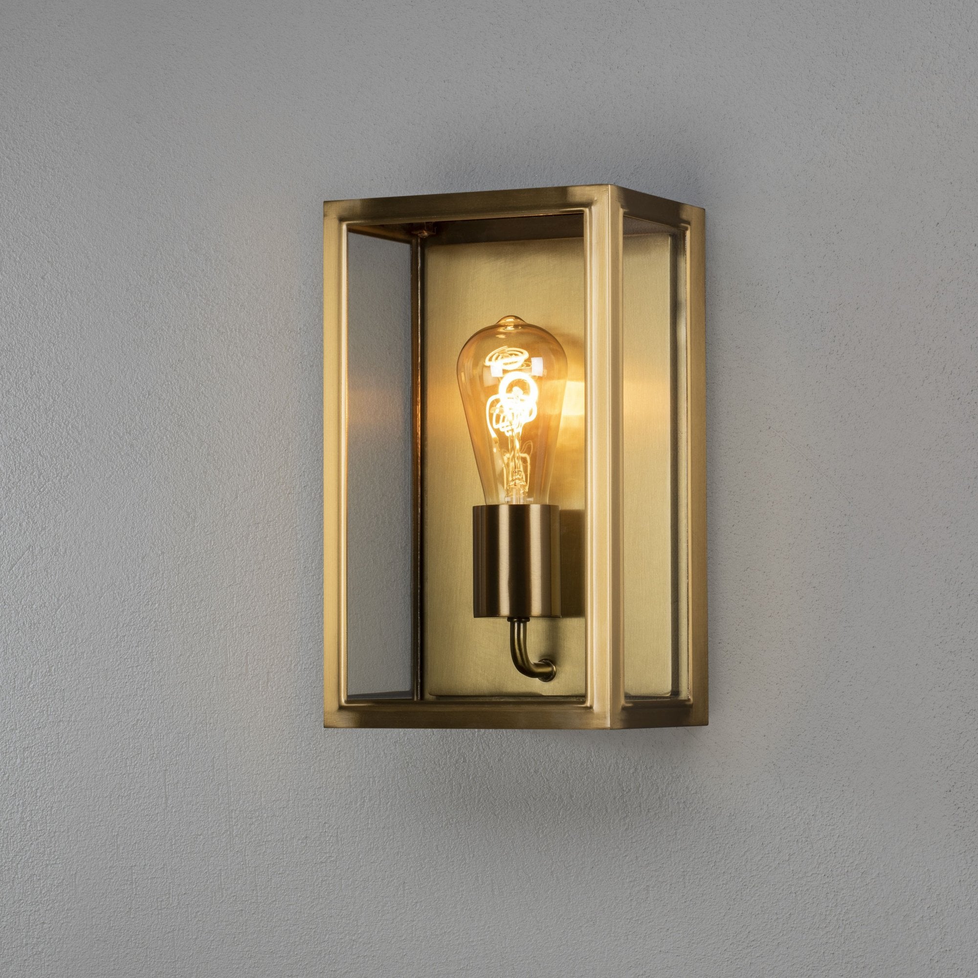 Konstsmide Carpi Medium Half Lantern - Brass