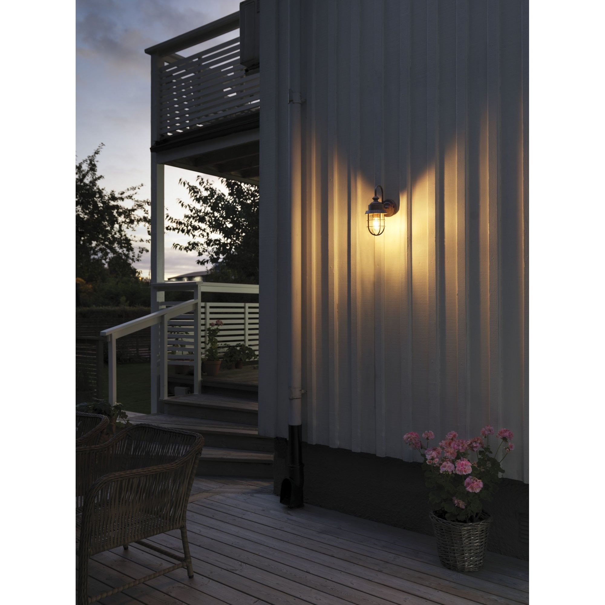 Konstsmide Cerignola Wall Light - Rust