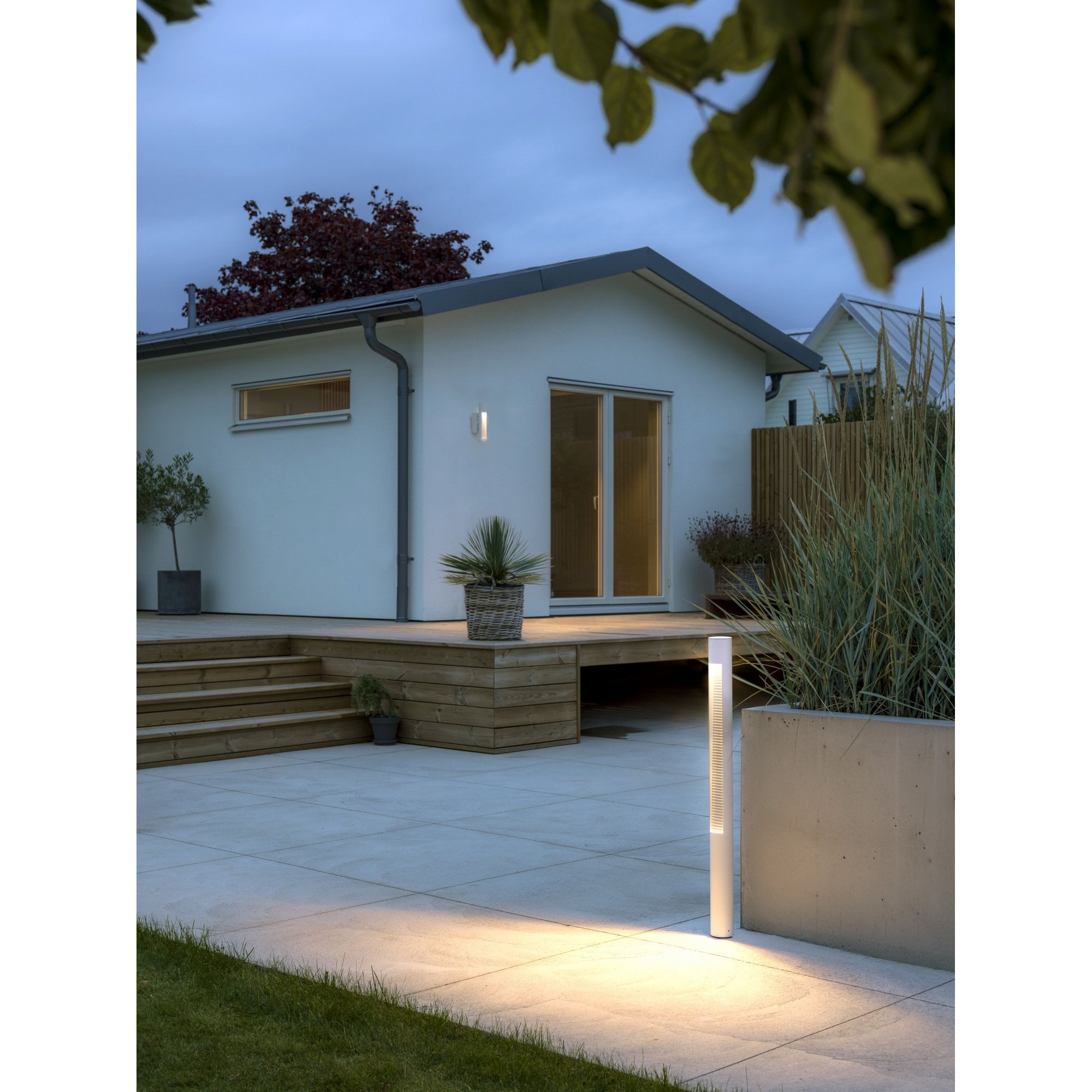 Konstsmide Udine LED Short Pole Light - White