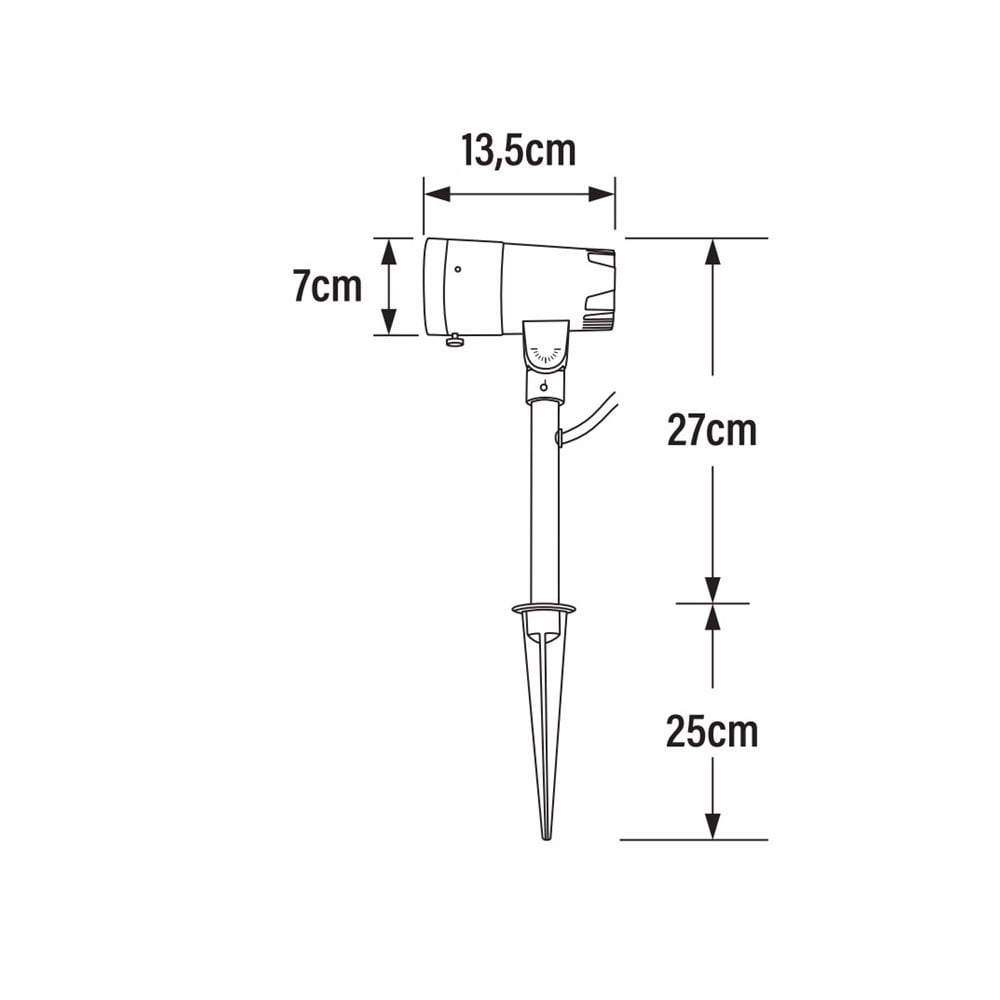 Konstsmide Andria High Power LED Spot - Anthracite
