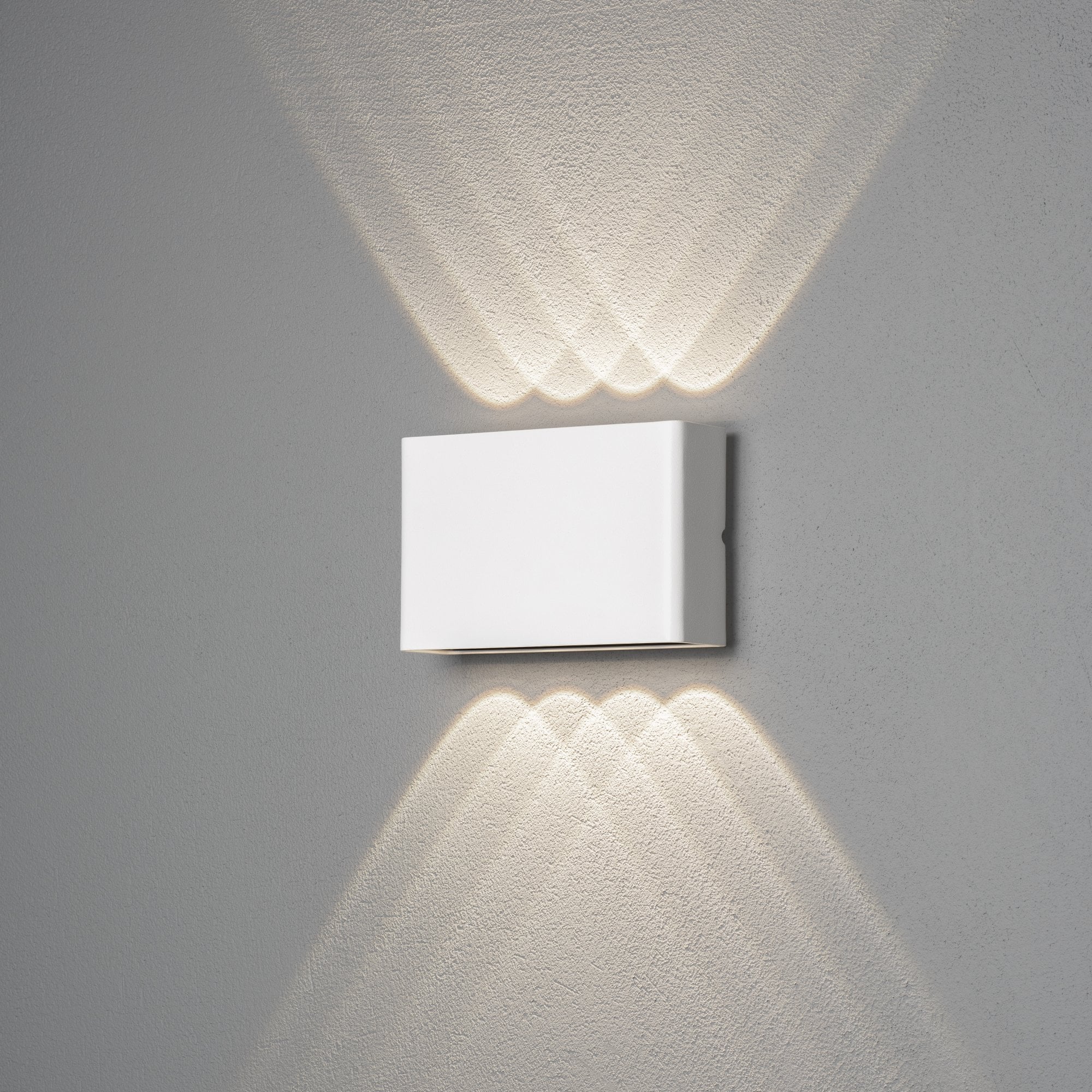 Konstsmide Chieri Rectangular LED Wall Light - Matt White