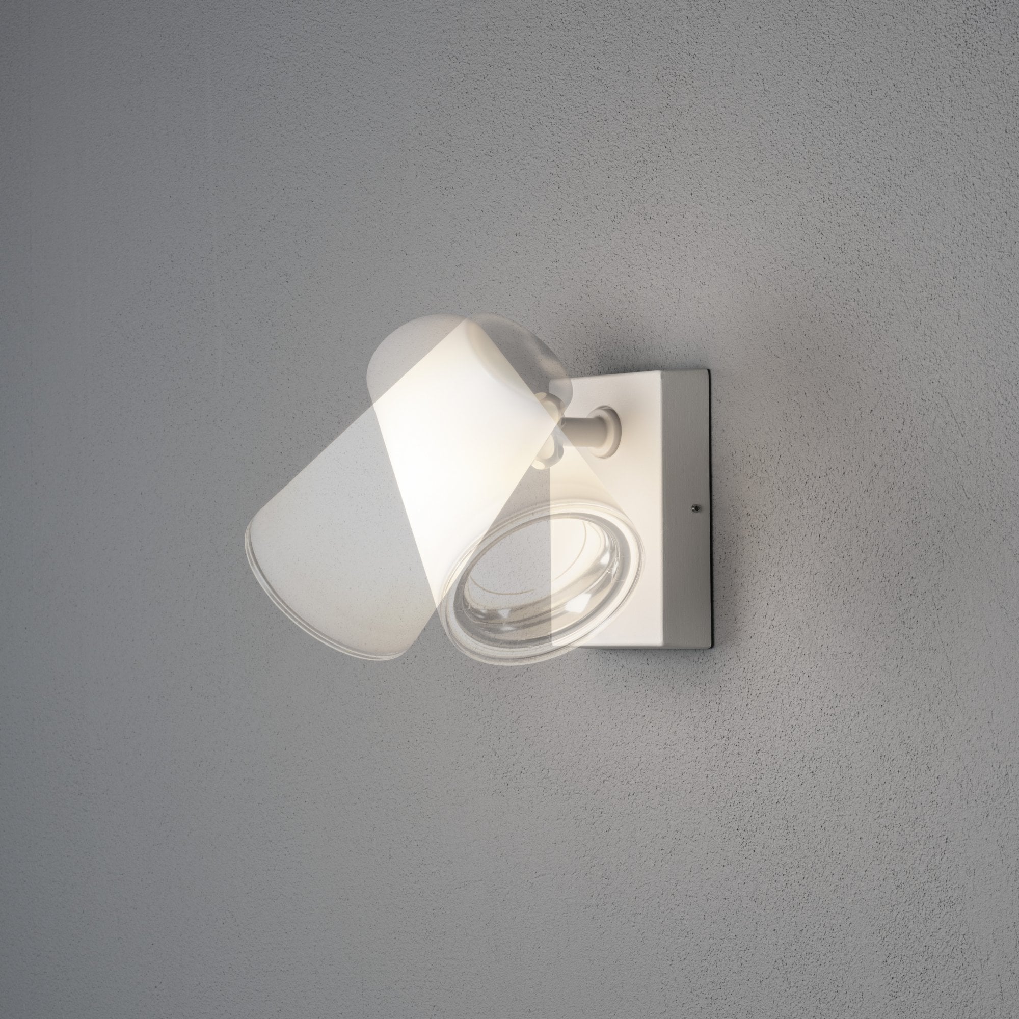 Konstsmide Fano Adjustable Wall Light - Matt White