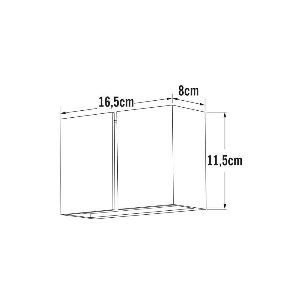 Konstsmide Pavia LED Wall Light - Anthracite