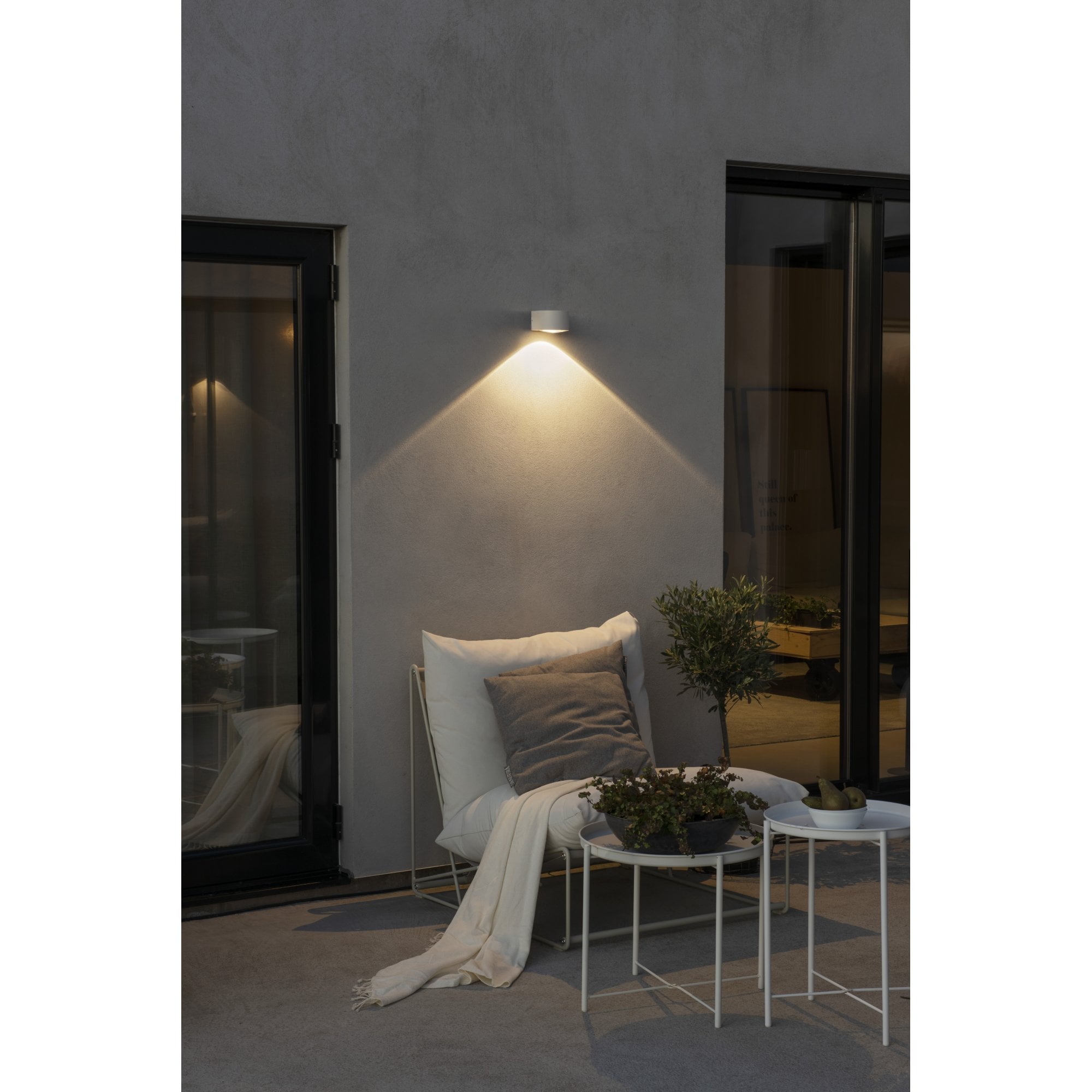 Konstsmide Gela LED Down Wall Light - Matt White