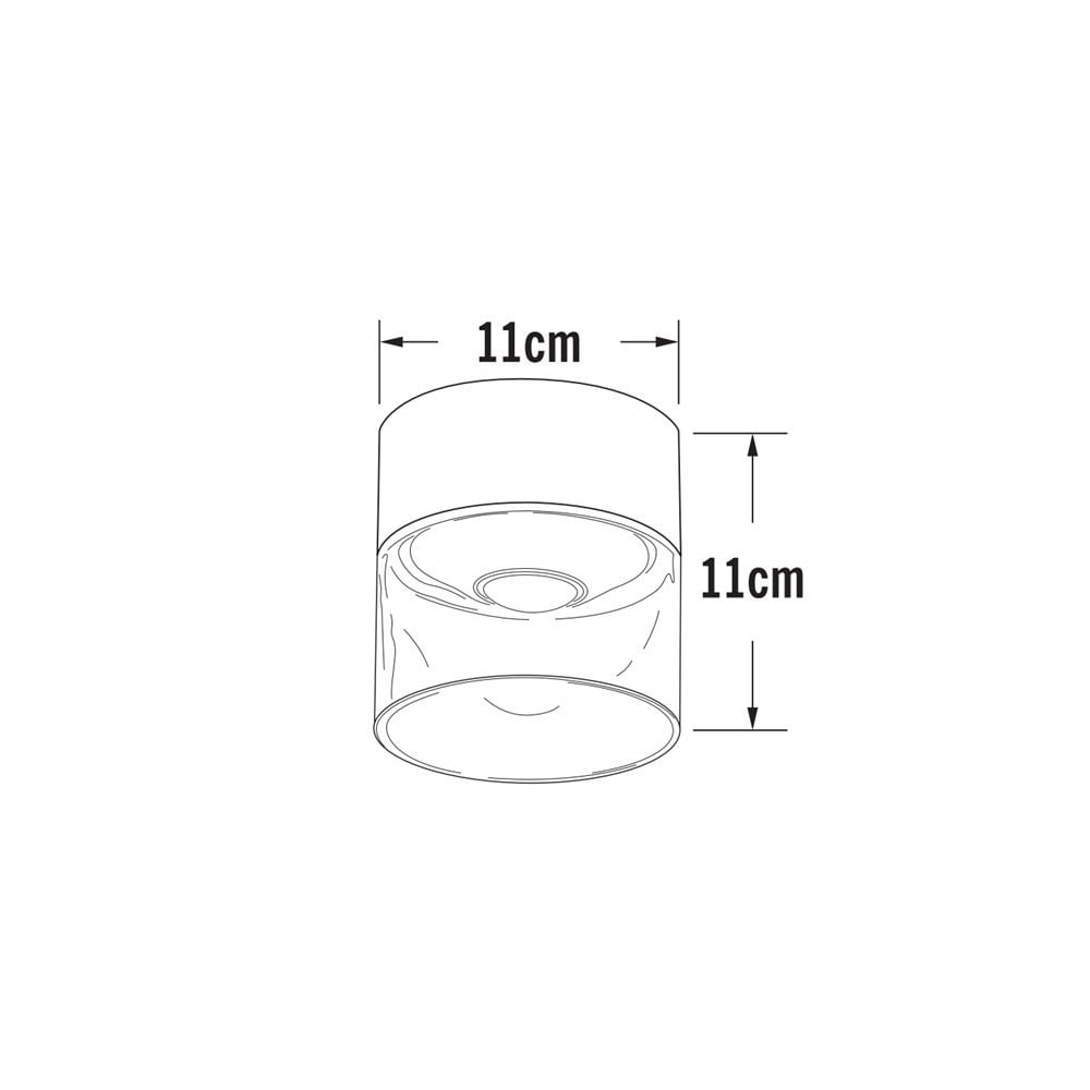 Konstsmide Verase Ceiling Light - Anthracite