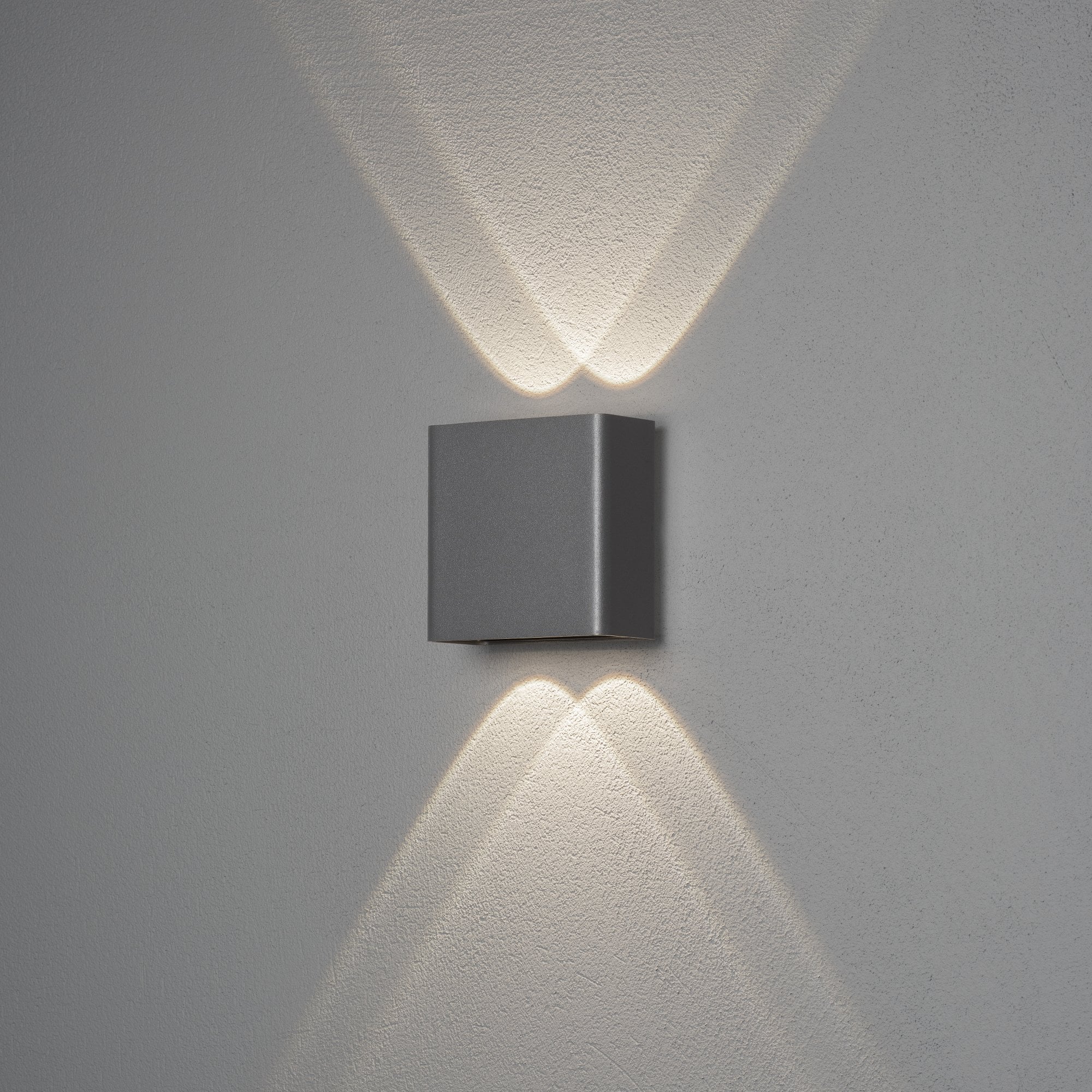 Konstsmide Chieri Square LED Wall Light - Anthracite