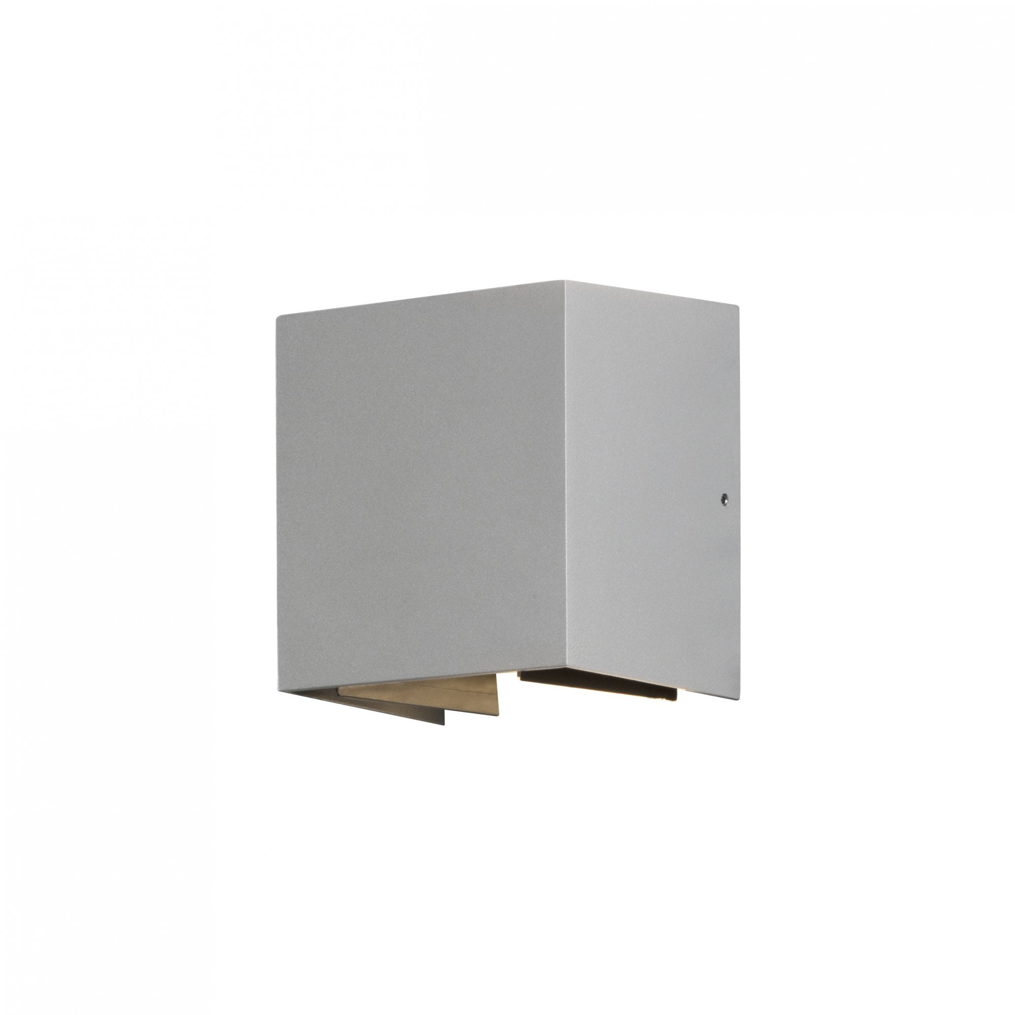 Konstsmide Cremona Square LED Up/Down Wall Light - Aluminium