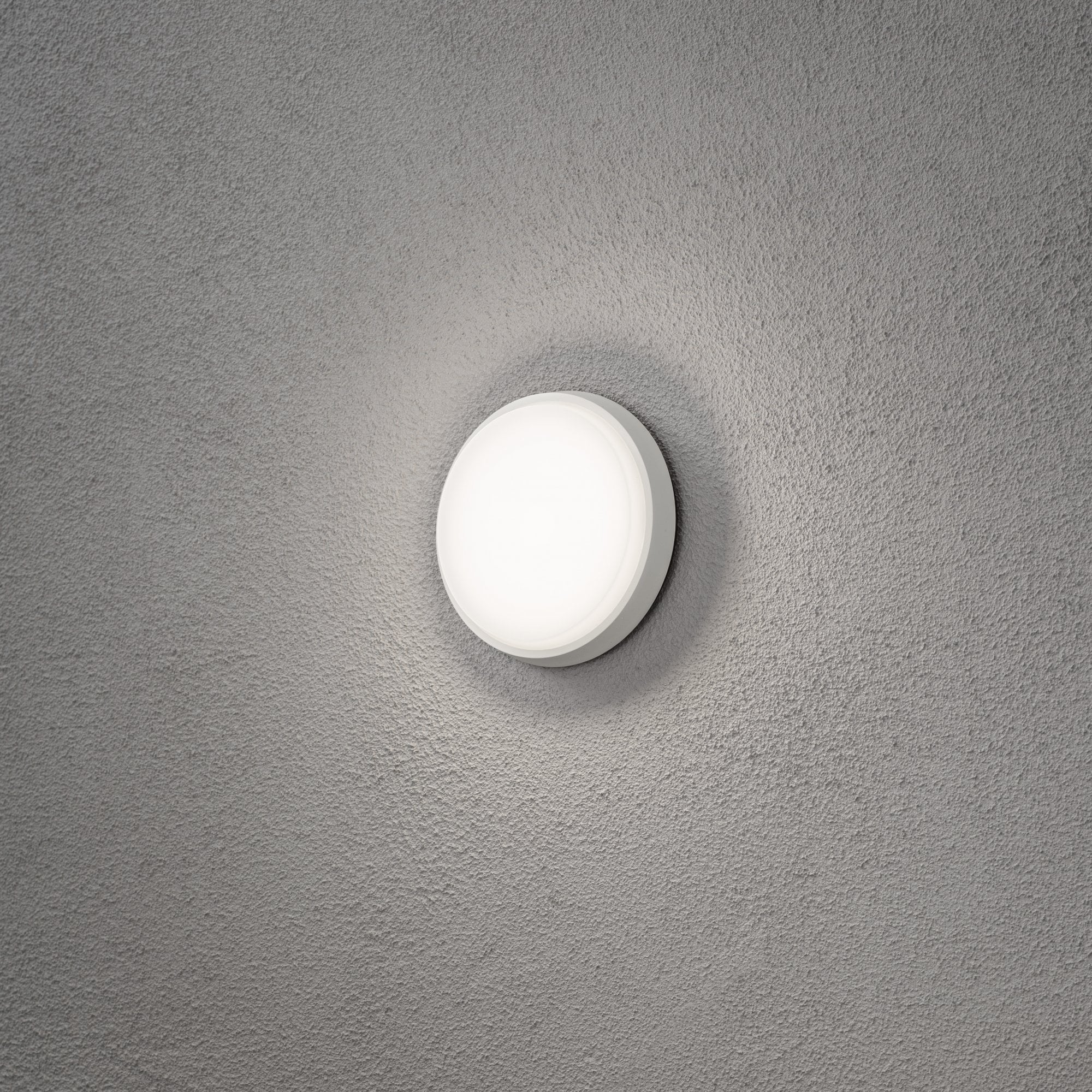 Konstsmide Casena Round LED Flush Fitting - Matt White