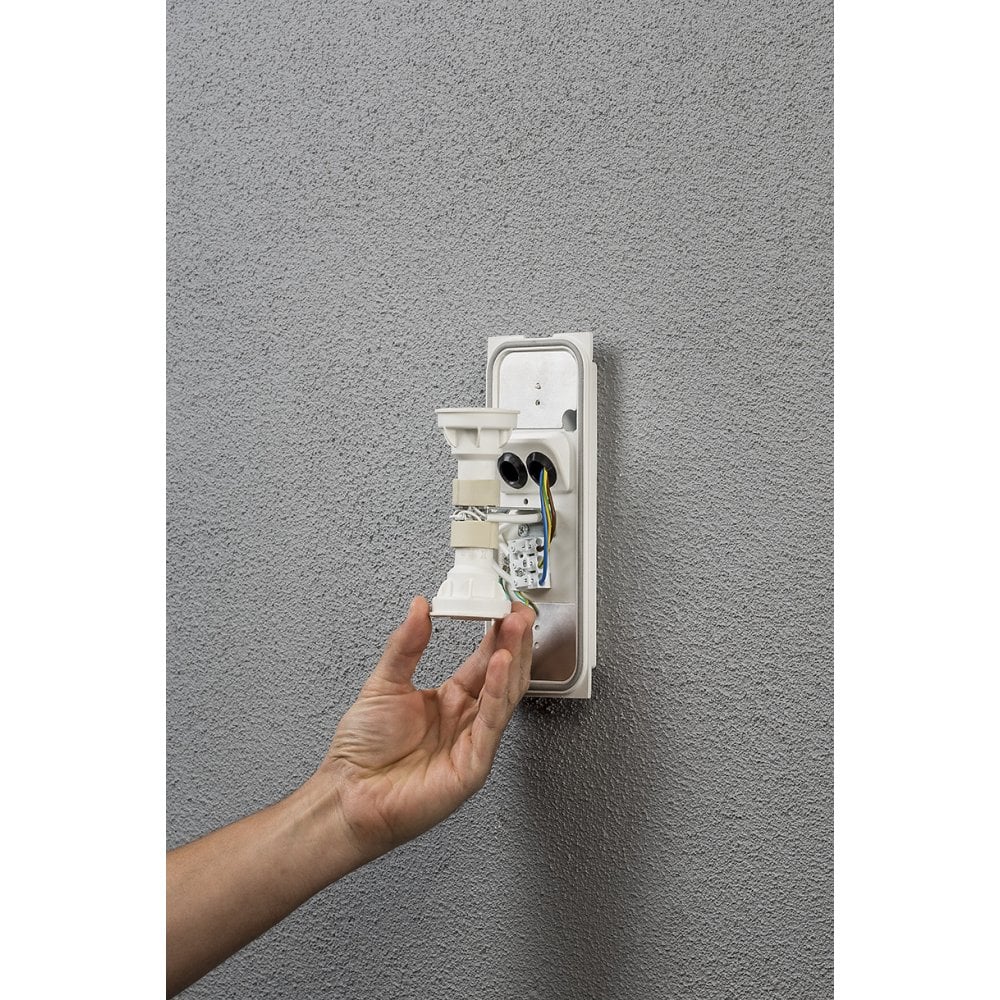 Konstsmide Potenza Up/Down Backplate Wall Light - Matt White