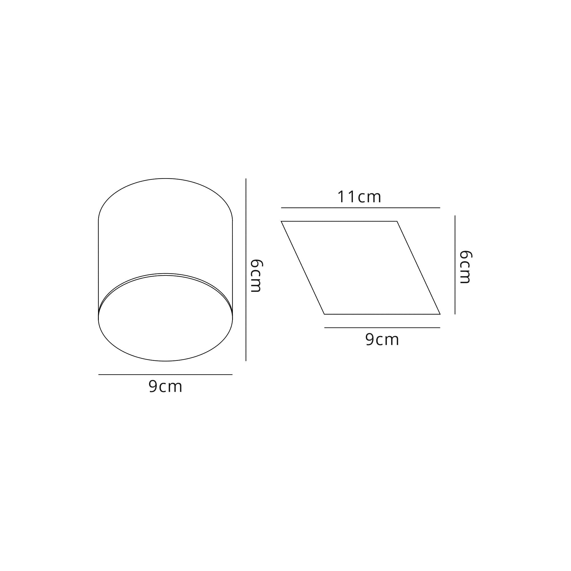 Fabula Priory Round LED Spotlight - Pine Wood